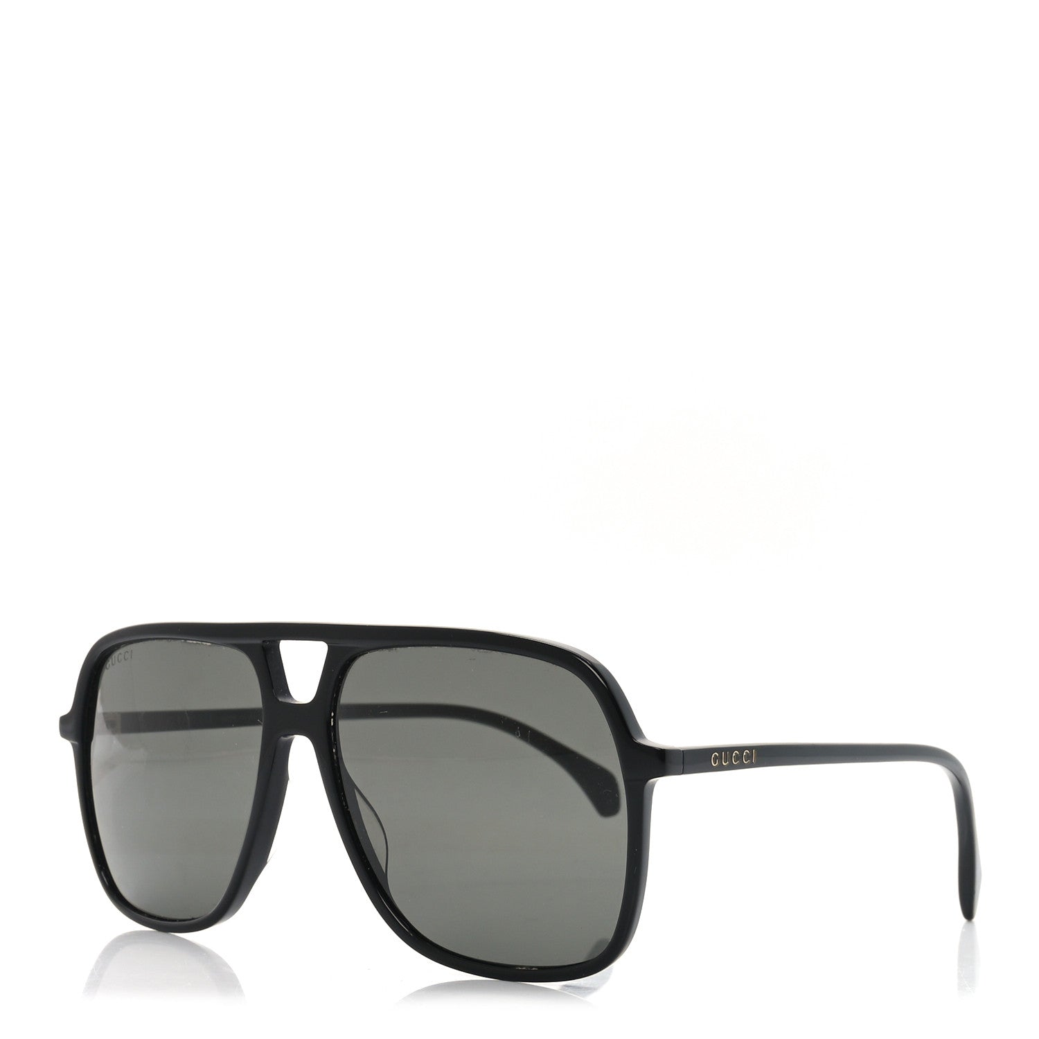 Gucci Acetate Brow Bar Aviator Sunglasses GG0545S Black 