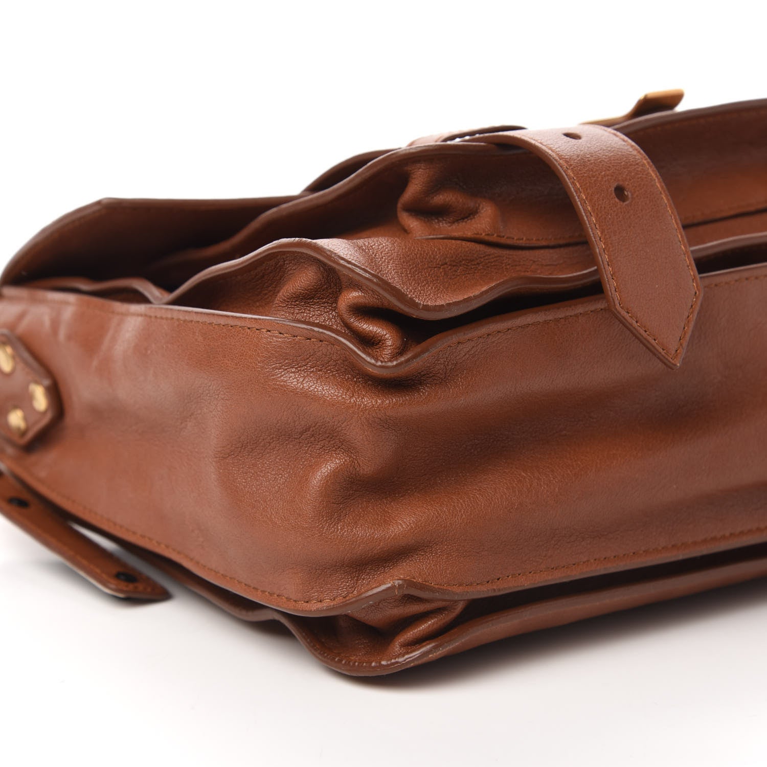 Proenza Schouler Lambskin Medium PS1 Satchel Saddle 6 of 9