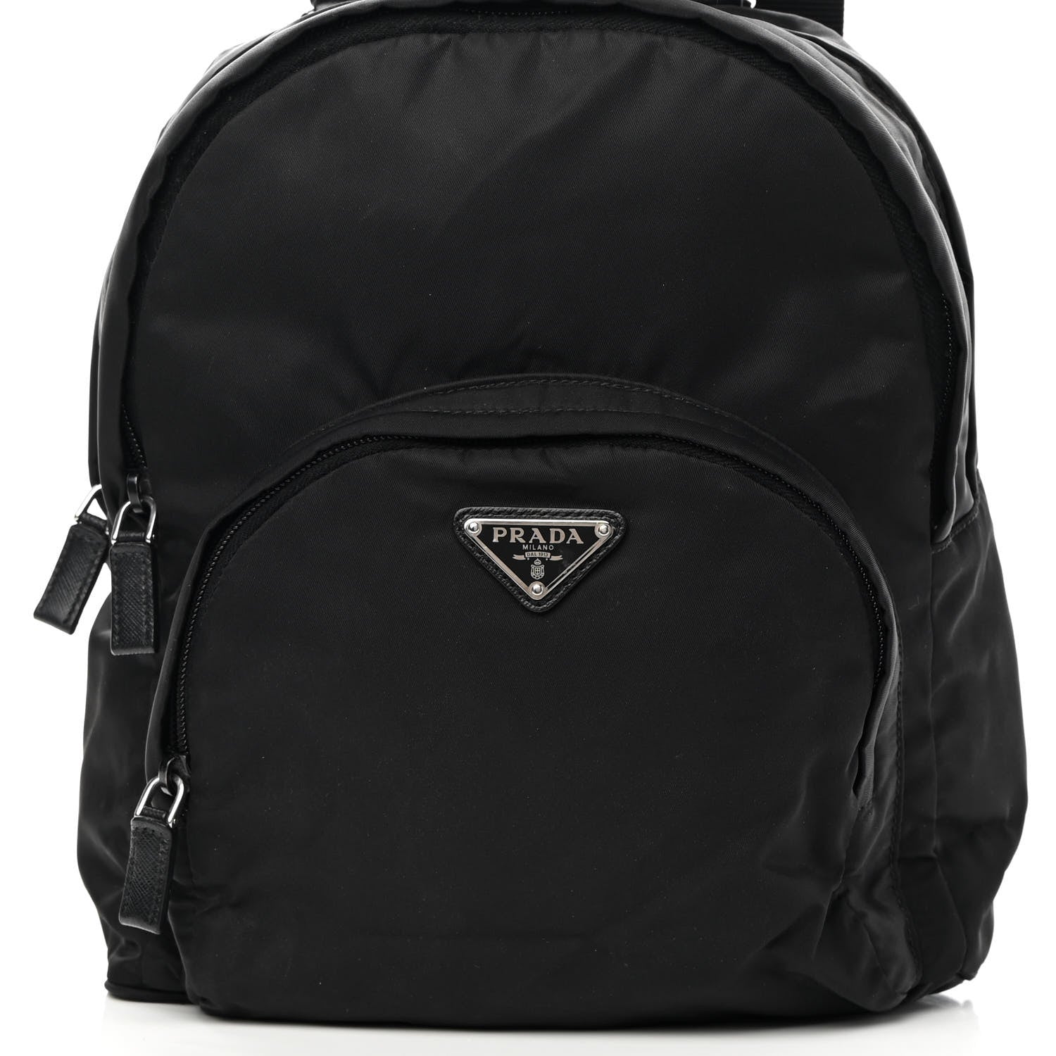 Prada Tessuto Nylon Medium Dome Backpack Black 10 of 15