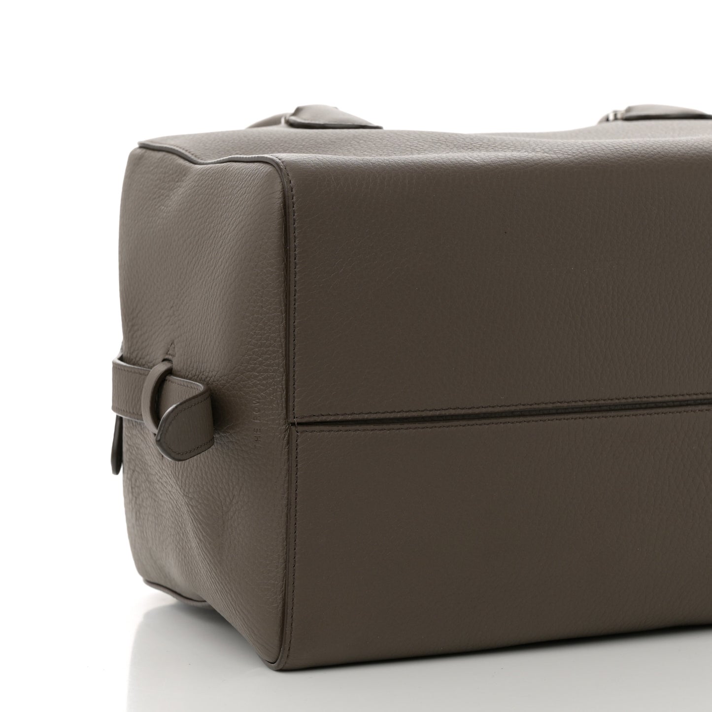 Grained Calfskin EW Bowling Bag Elephant