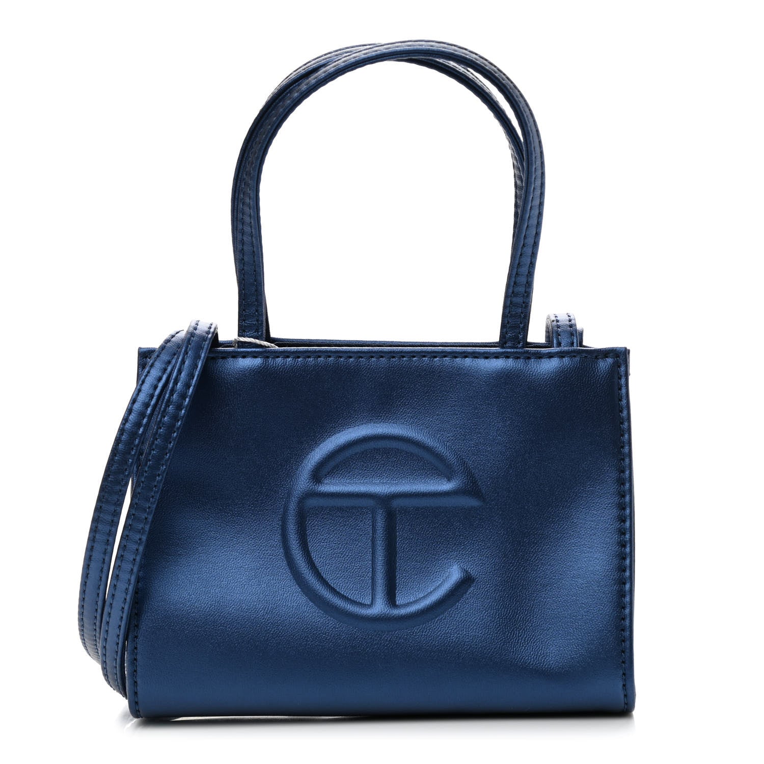 Telfar Vegan Leather Small Shopping Bag Cobalt 1 of 10