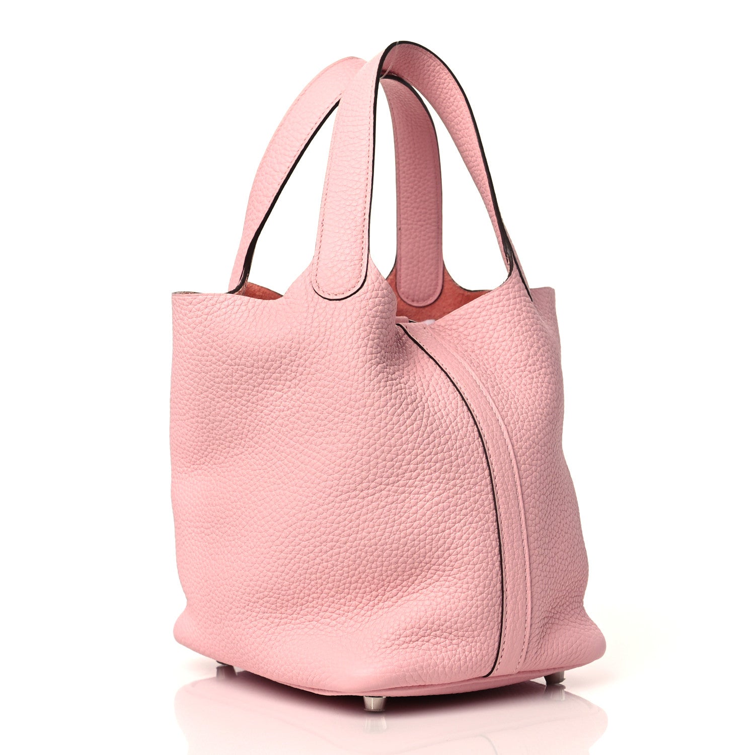Hermes Taurillon Clemence Picotin Lock 18 PM Rose Sakura 3 of 12