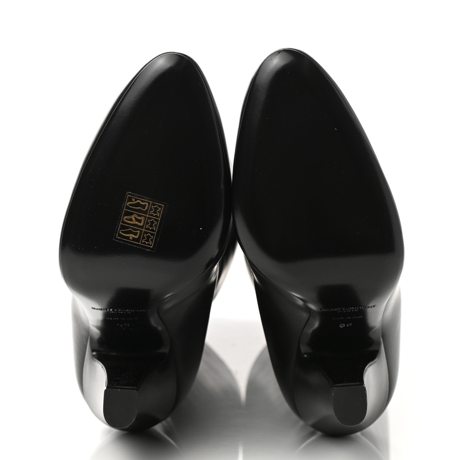Saint Laurent Vanity Softy Calfskin 68 Tube 110 Boots 39 Black 5 of 7