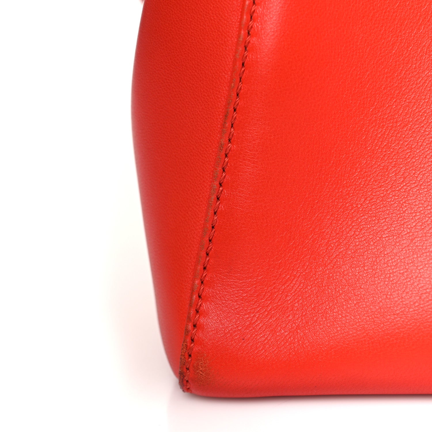 Fendi Nappa Mini Peekaboo Iconic Satchel Papavero 14 of 14