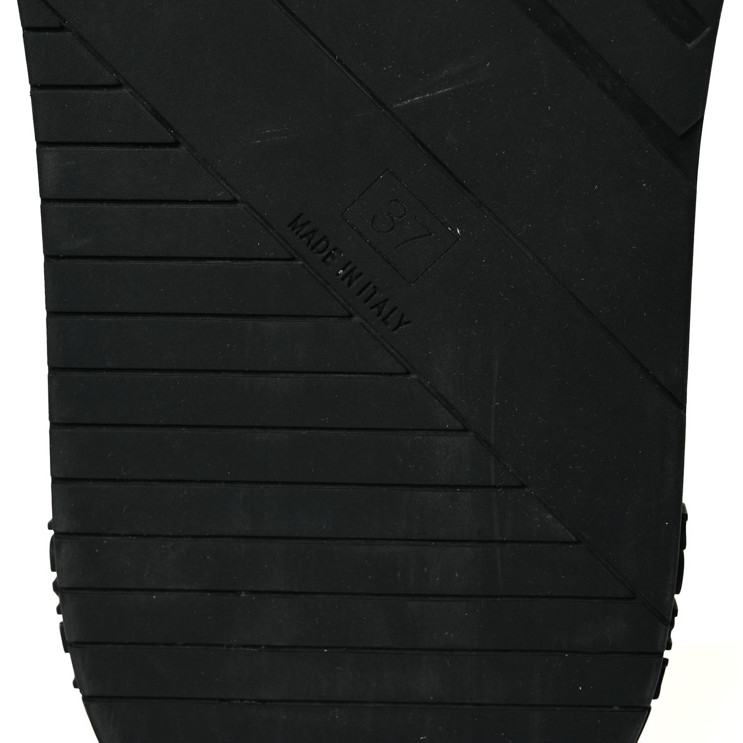X JOSHUA VIDES Roma Calfskin Fussbetts Slide Sandals 37 Snow White Black