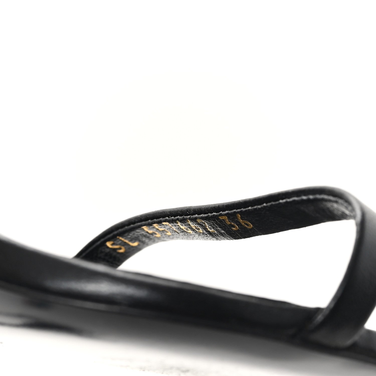 Saint Laurent Calfskin Opyum 110 Sandals 36 Black 9 of 9