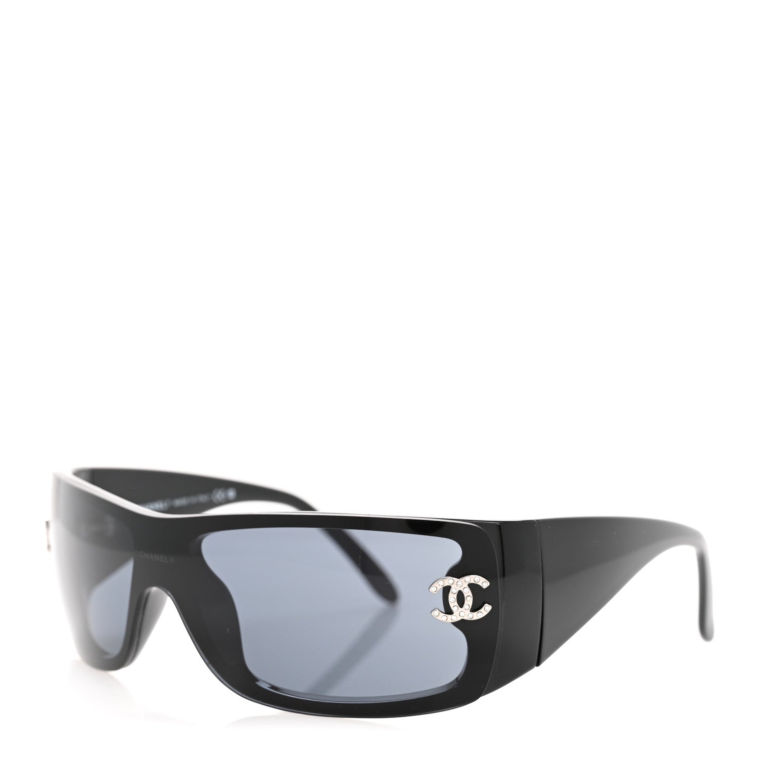 Chanel Acetate Shield Sunglasses 5088-B Black 1826705 – FASHIONPHILE