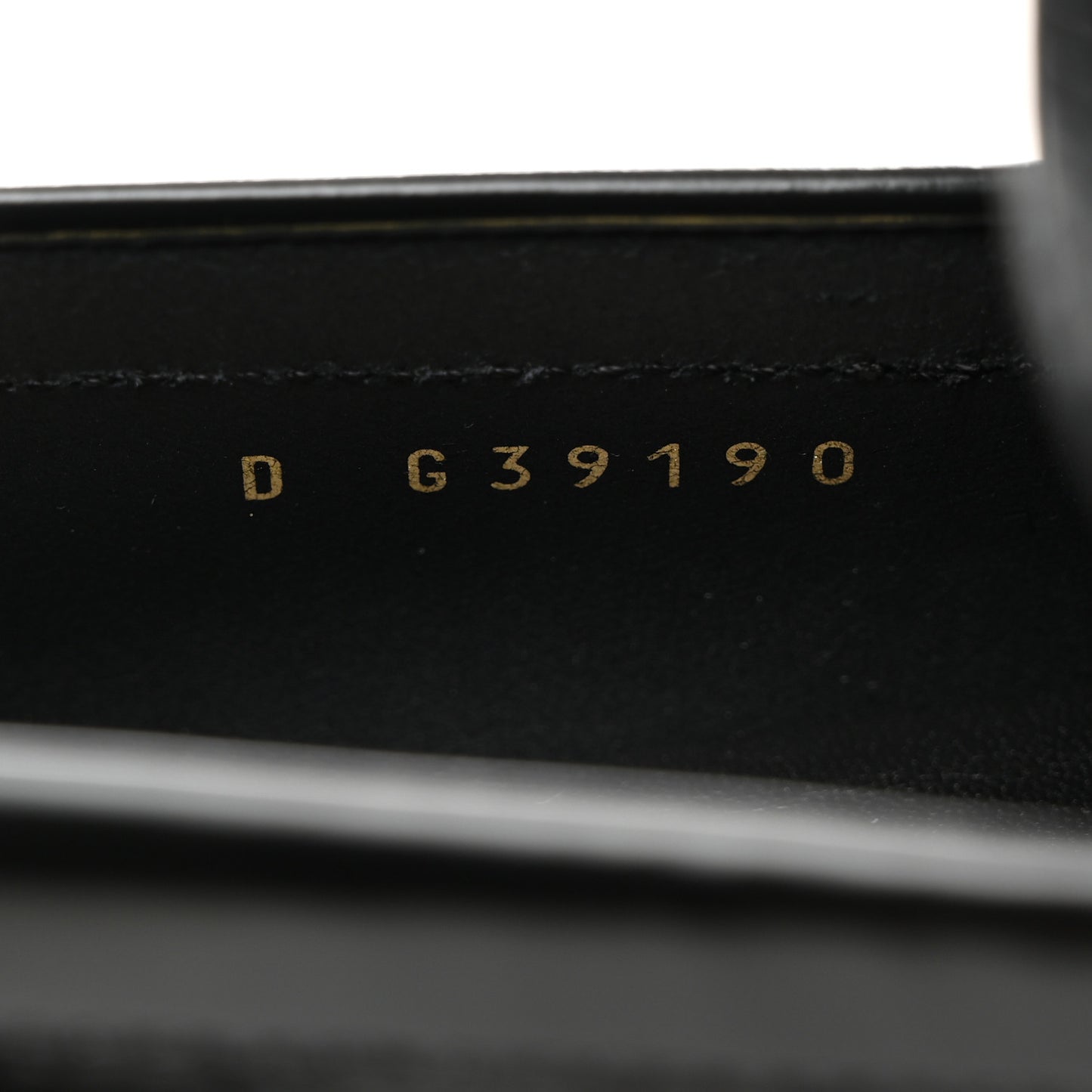 Shiny Calfskin Logo Loafers 38.5 Black