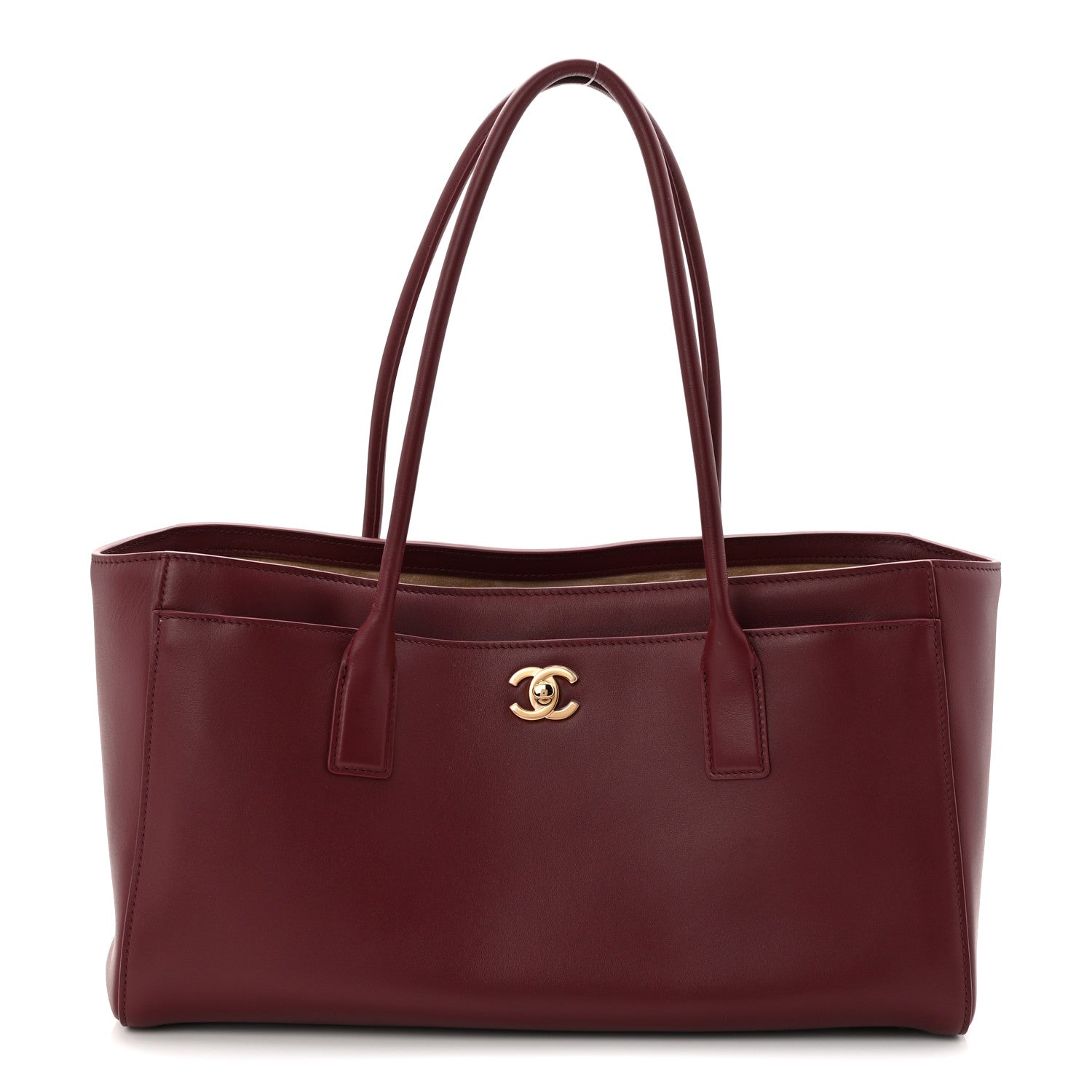 Chanel Calfskin Archetype Small Shopping Tote Dark Burgundy