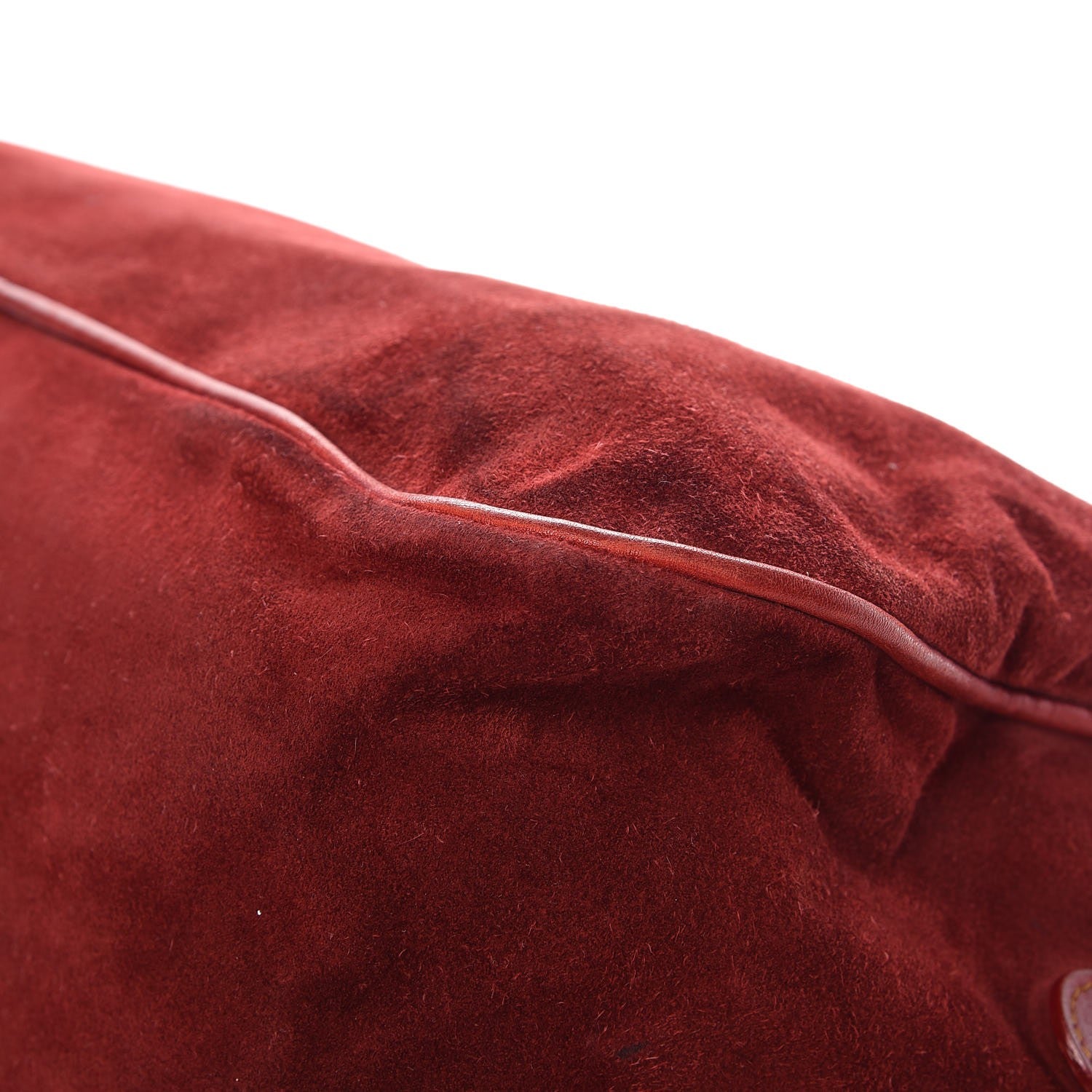 Christian Dior Suede Gaucho Saddle Bag Red 13 of 14