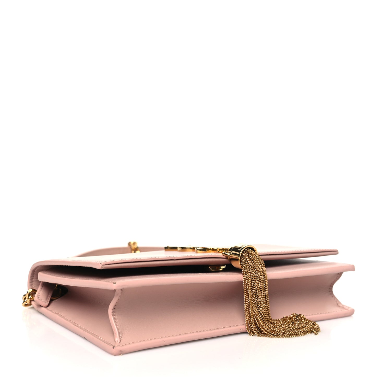 Smooth Calfskin Classic Monogram Kate Tassel Chain Wallet Pale Pink