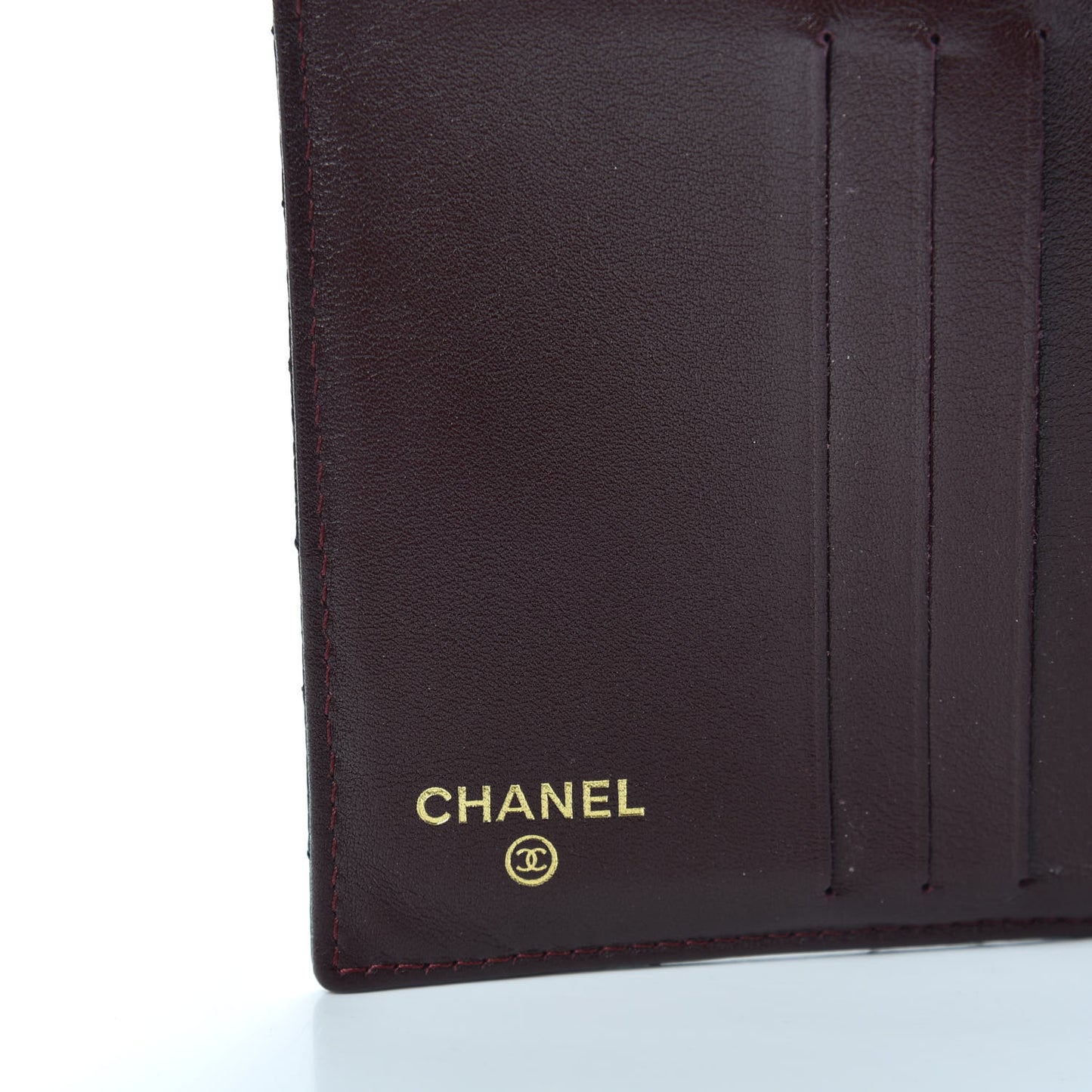 Caviar Quilted Compact French Flap Wallet Black