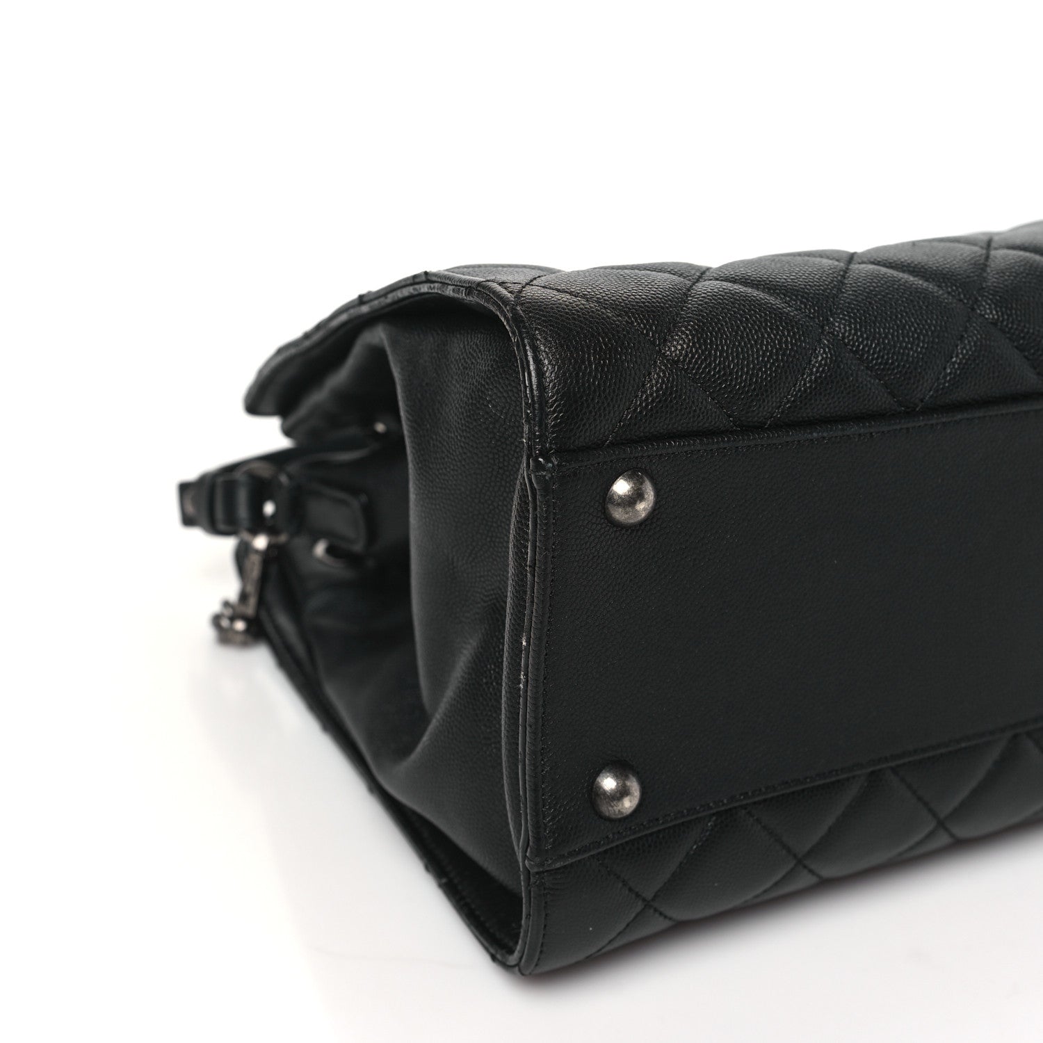 Chanel Caviar Quilted Medium CC Bucket Bag Black 9 of 16