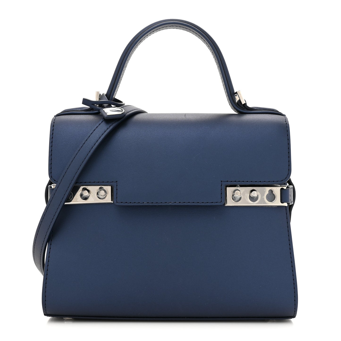Box Small Tempete Satchel Satin Navy