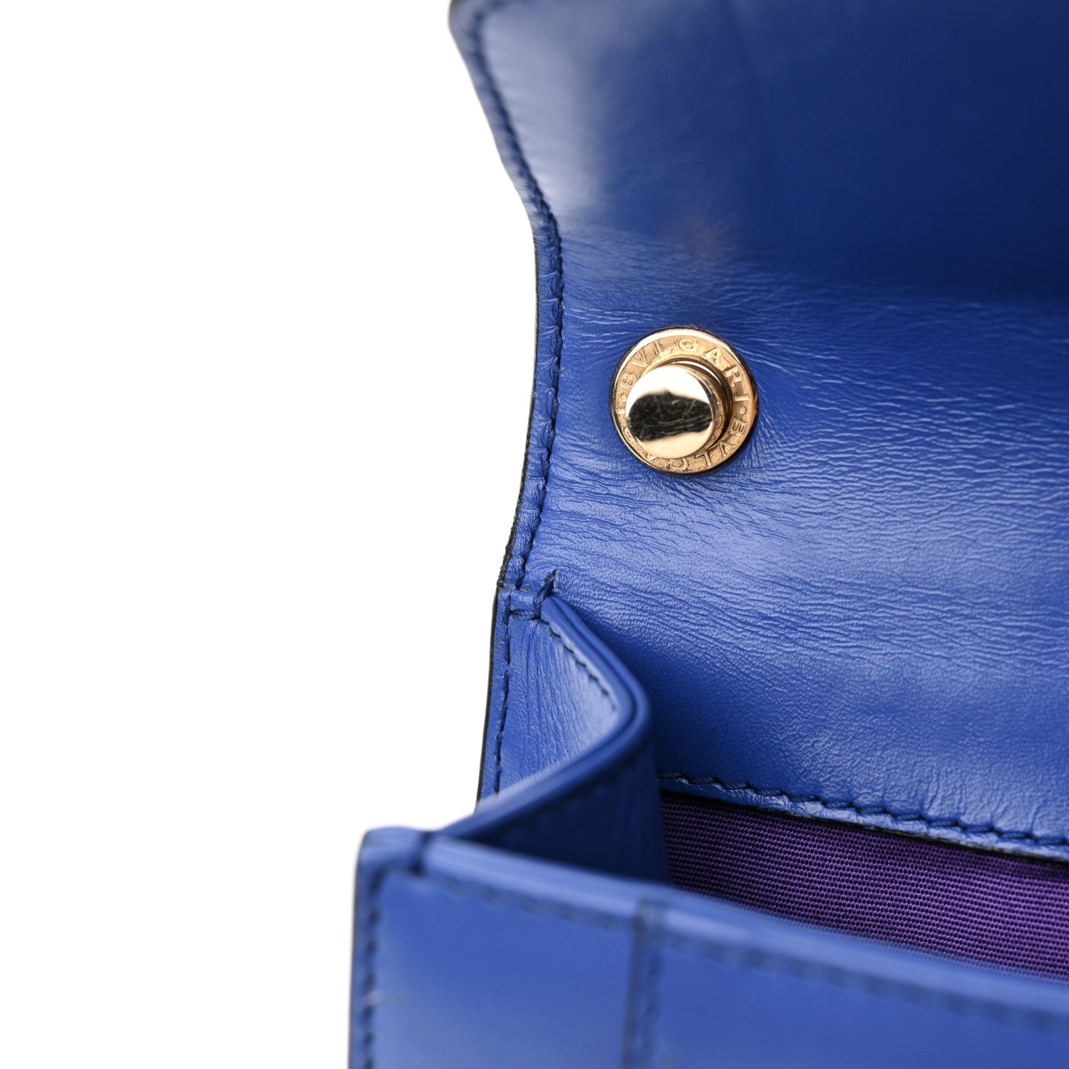 Bulgari Calfskin Serpenti Forever Crossbody Bag Blue 12 of 15