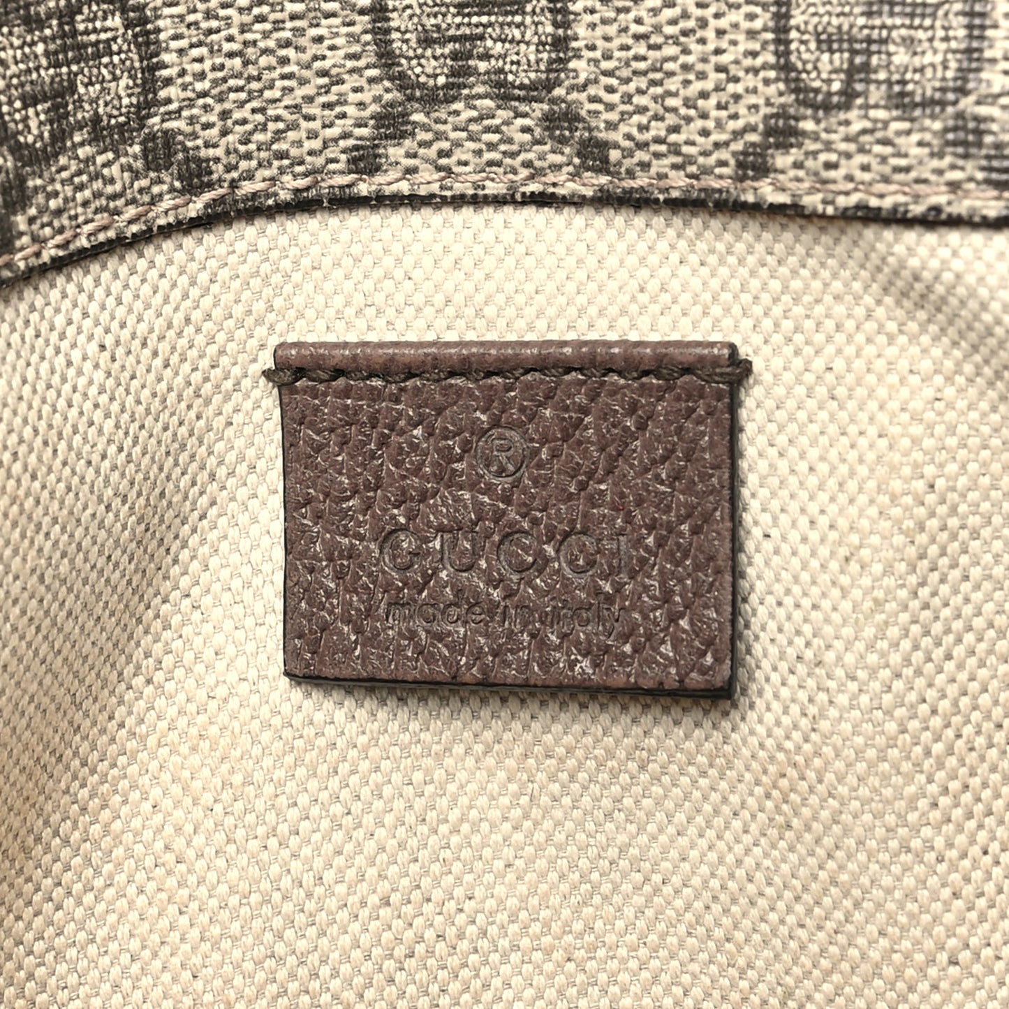 GG Supreme Monogram Neo Vintage Web Belt Bag Brown