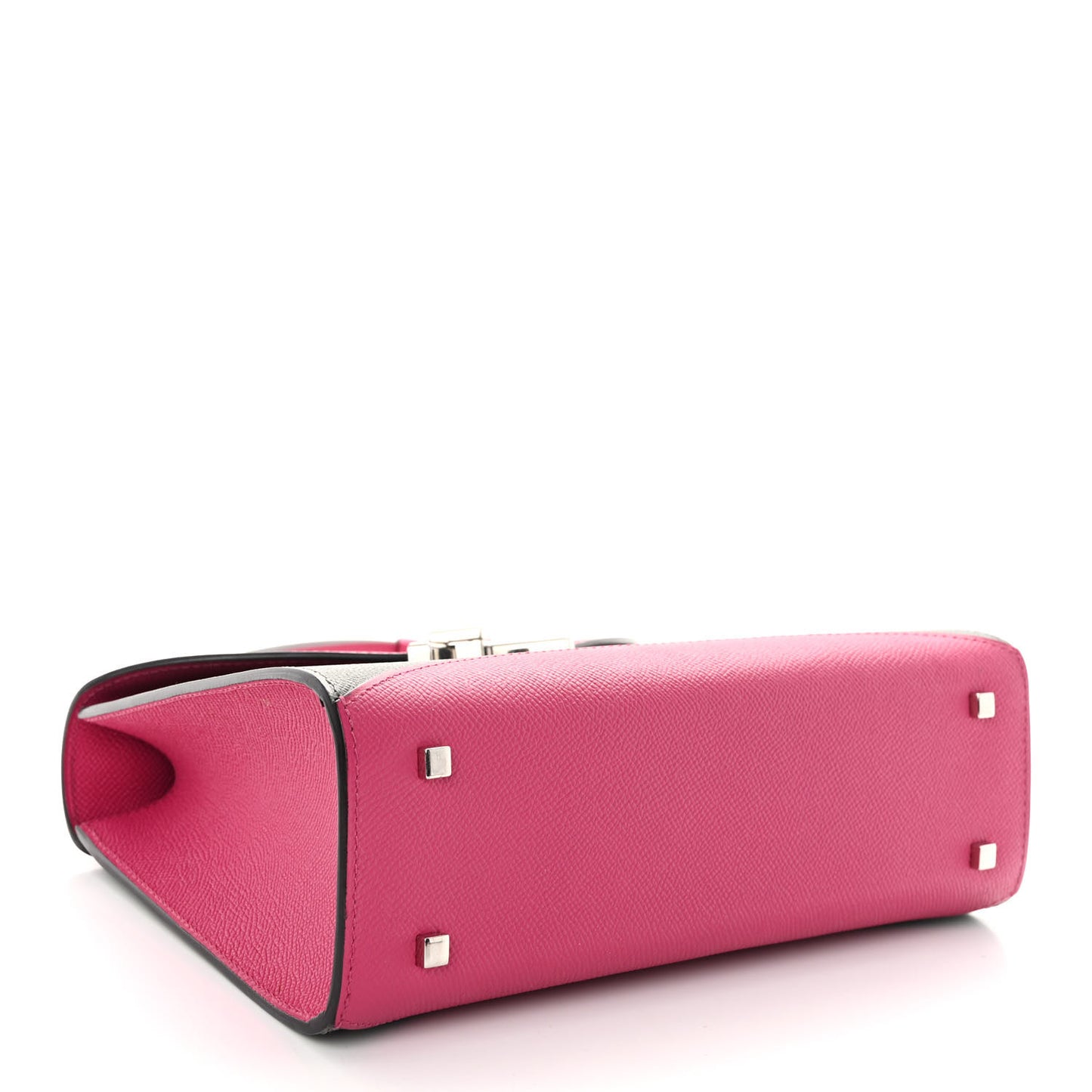 Carat Calfskin Bicolor Gabrielle PM Fuchsia Tourterelle