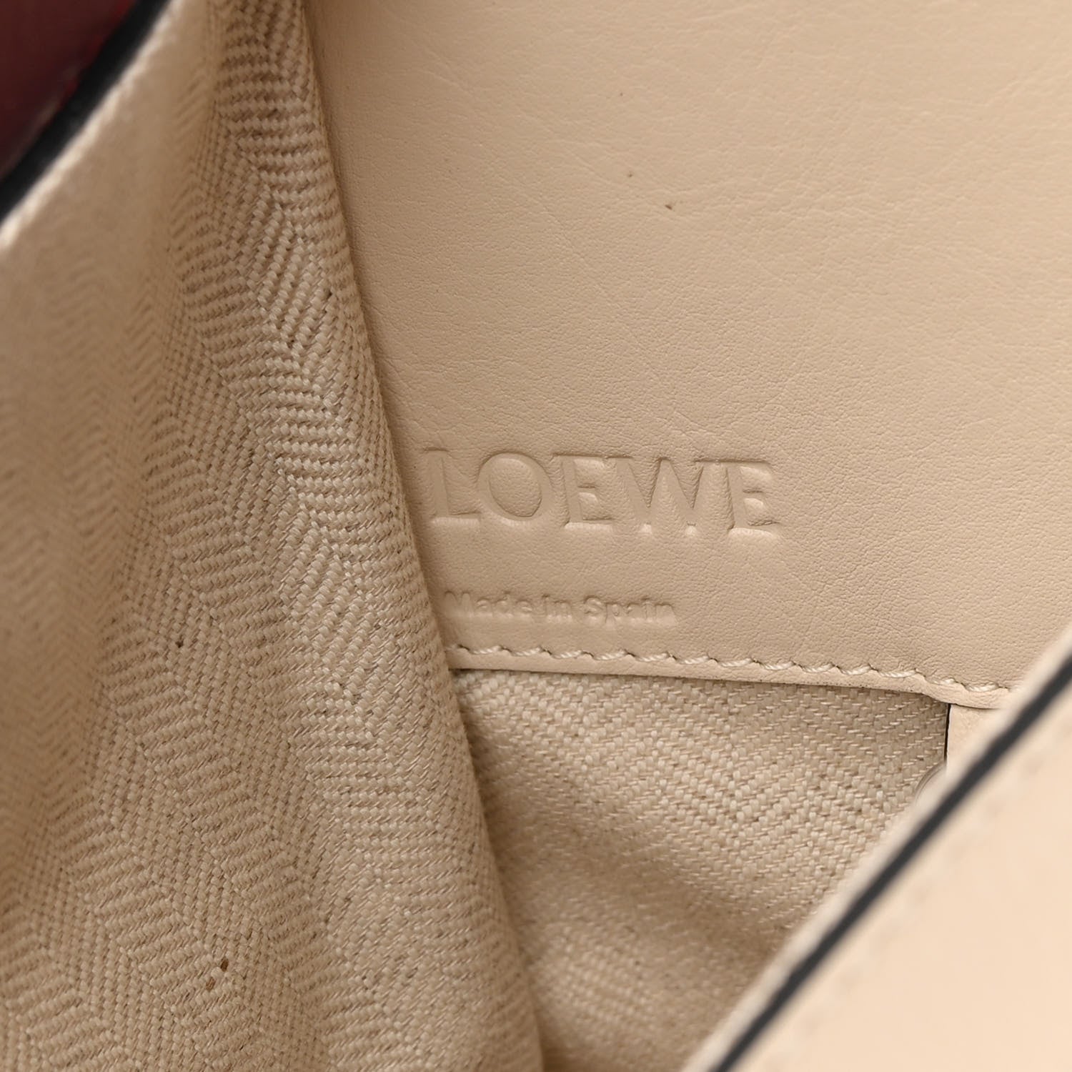 Loewe Calfskin Small Hammock Shoulder Bag Garnet Ivory 6 of 14