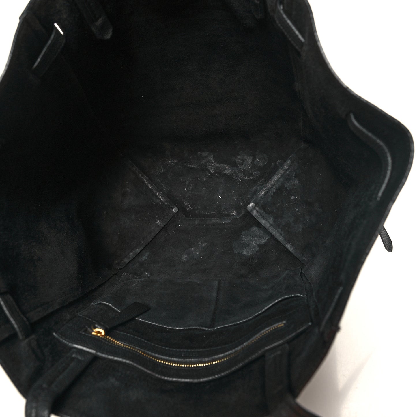 Soft Grained Calfskin Small Belt Cabas Phantom Black