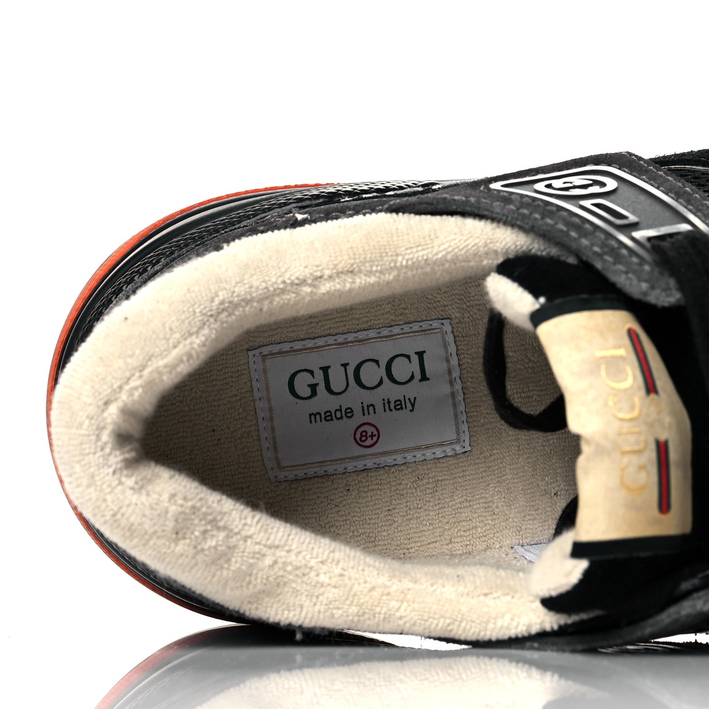Suede Calfskin Mens Ultrapace Sneakers 8.5 Black Grey