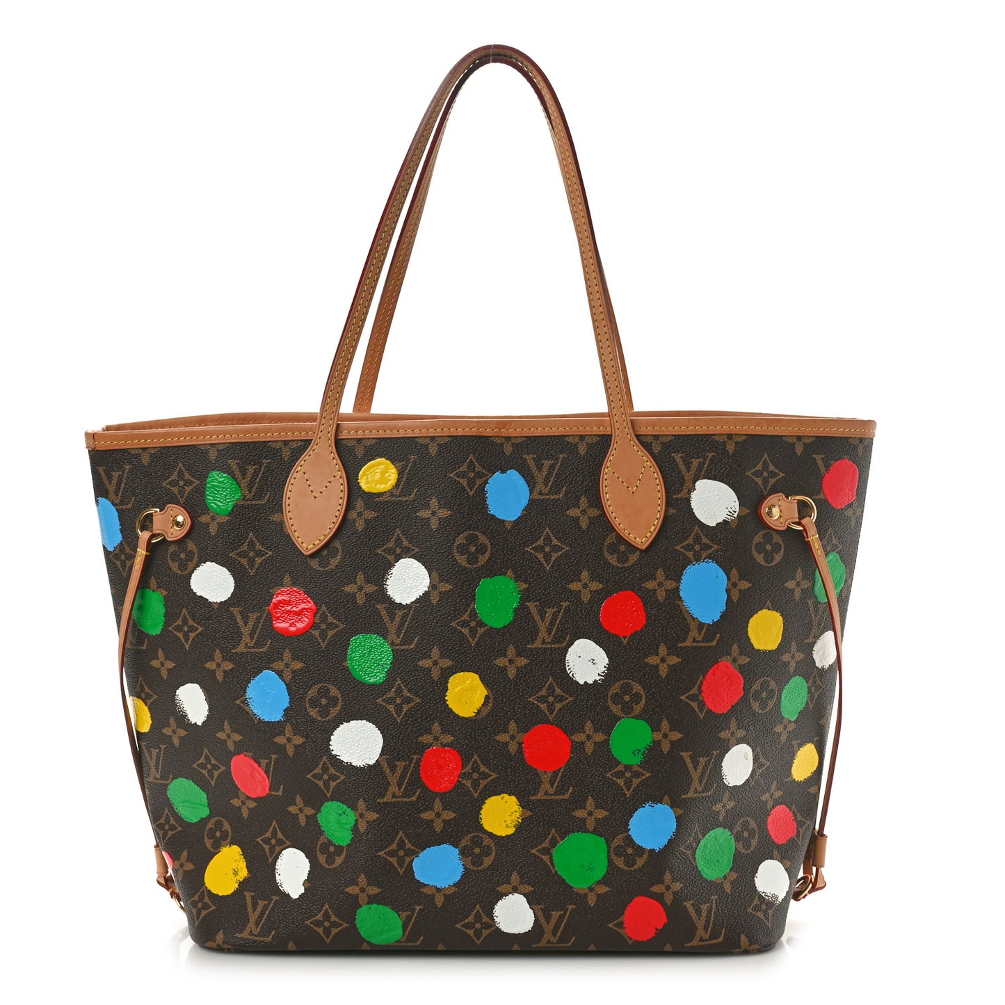 LV X YK Monogram Dots Neverfull MM