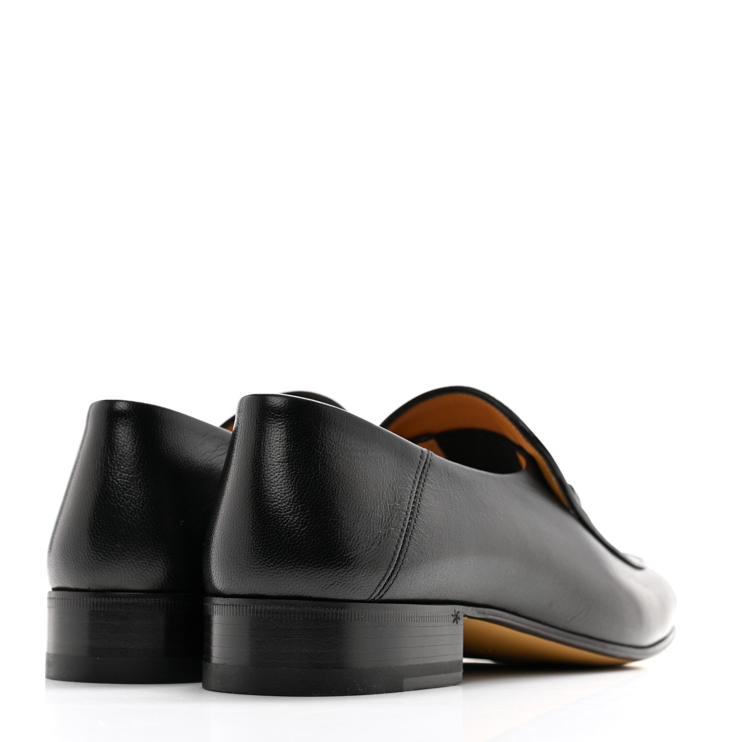Gucci Goatskin Womens Horsebit Mid-Heel Loafers 38 Black 4 of 9