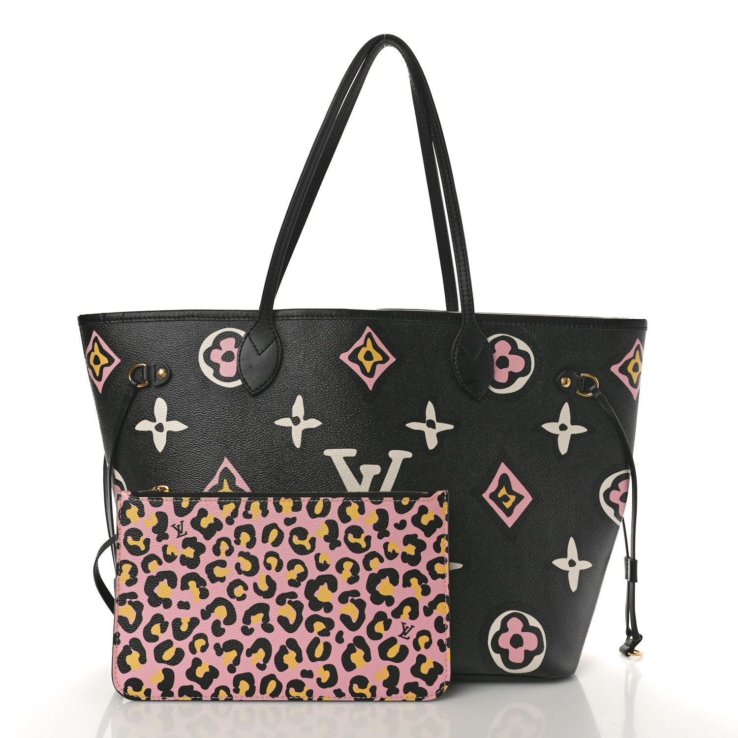 Louis Vuitton Monogram Giant Wild at Heart Neverfull MM Black 2 of 10