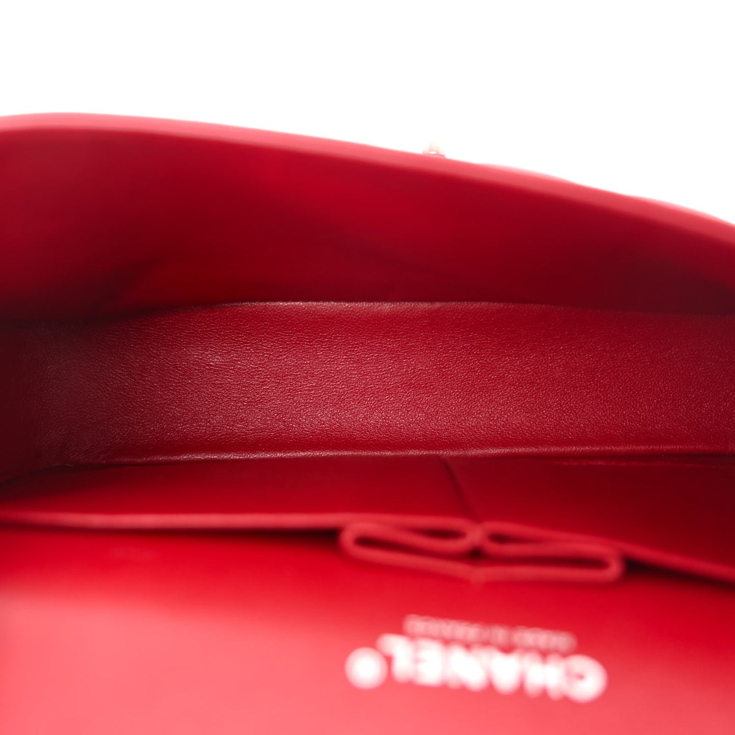 Caviar Quilted Medium Double Flap Red