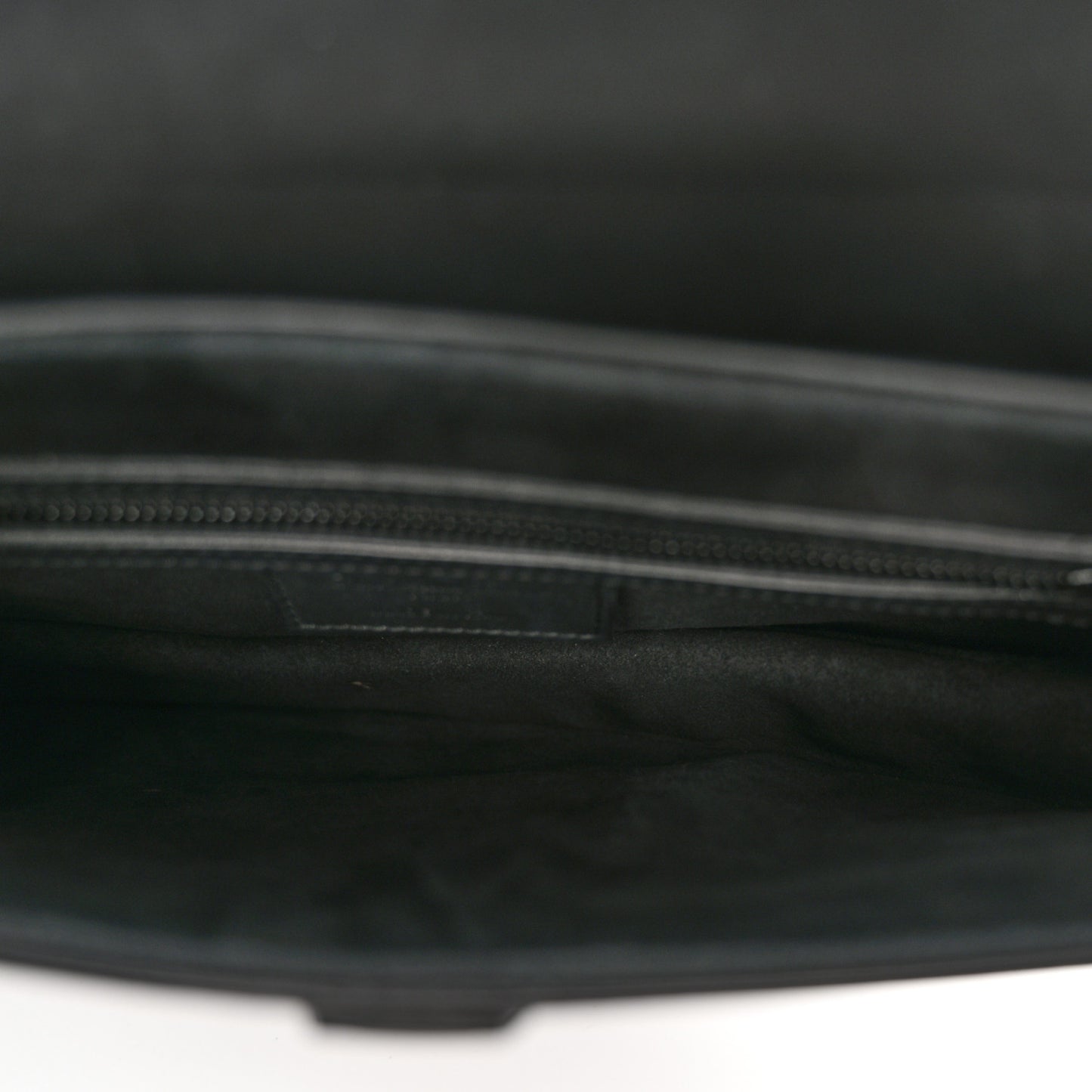 Ultra Matte Calfskin Saddle Bag Black