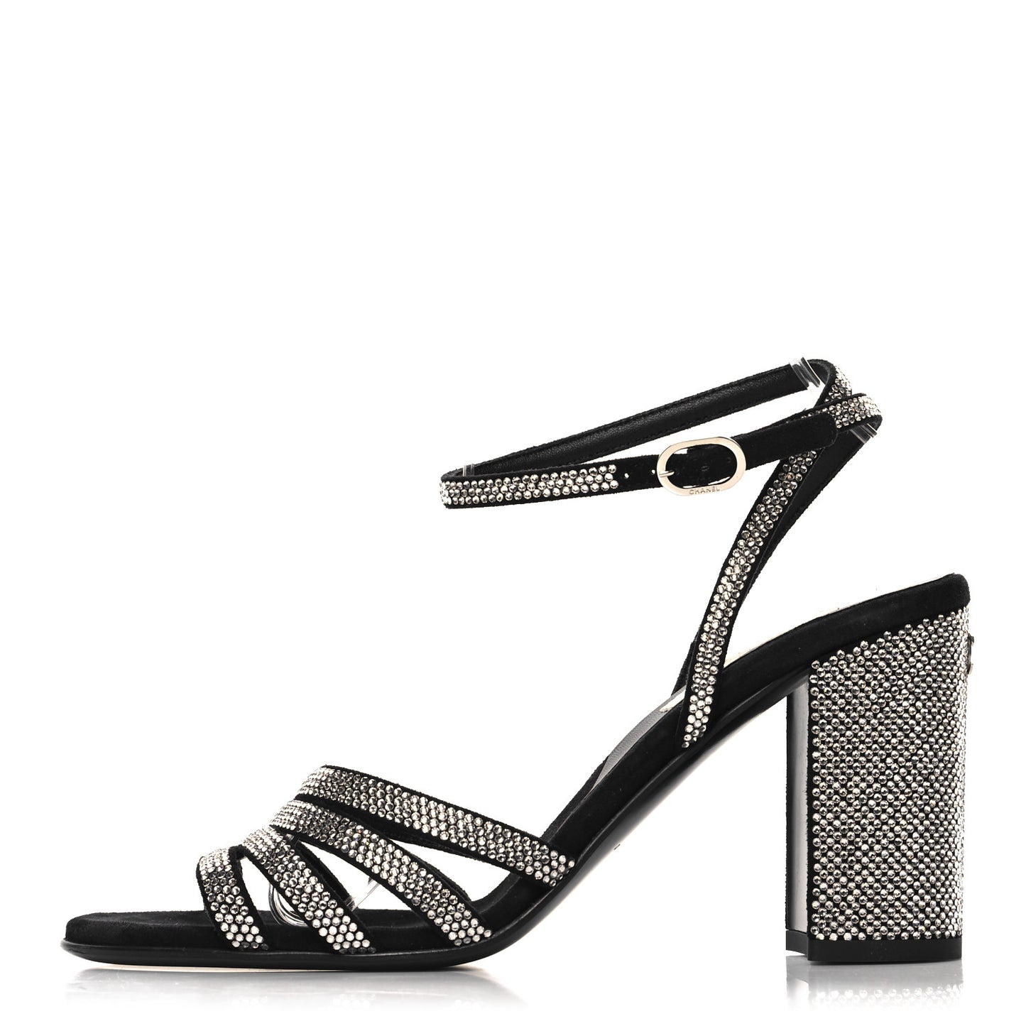 Strass Suede Pumps 38.5 Black