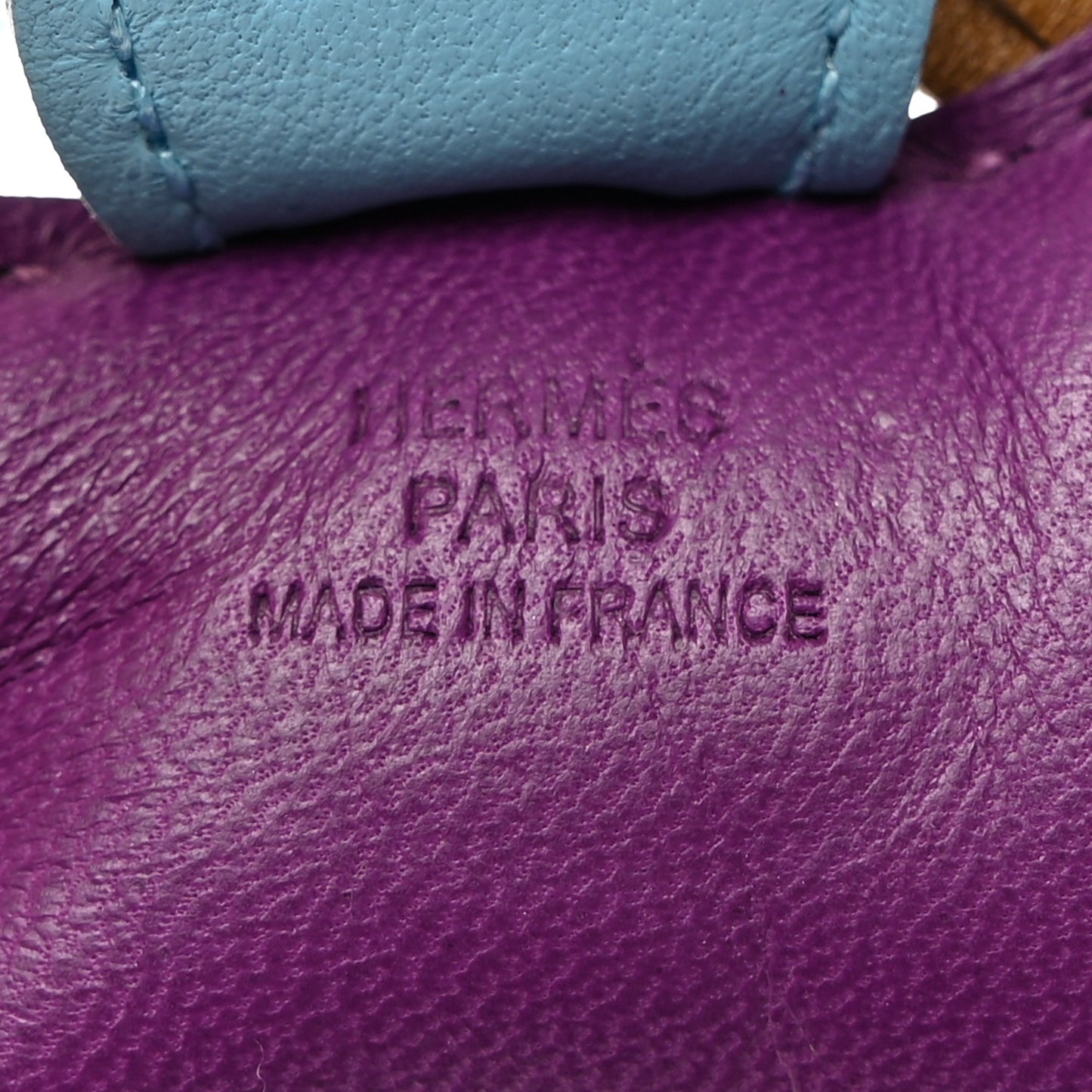Milo Lambskin Grigri Rodeo Horse Bag Charm PM Violet Celeste Kraft