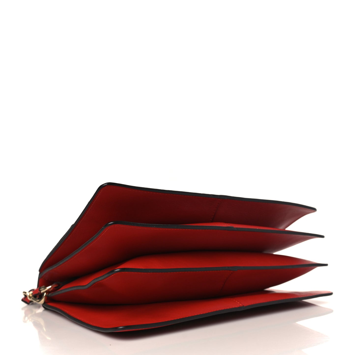 Calfskin Suede Medium Faye Shoulder Bag Sepia Red
