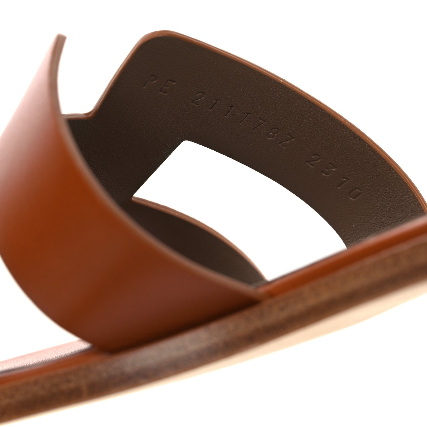 Calfskin Santorini Sandals 39 Naturel
