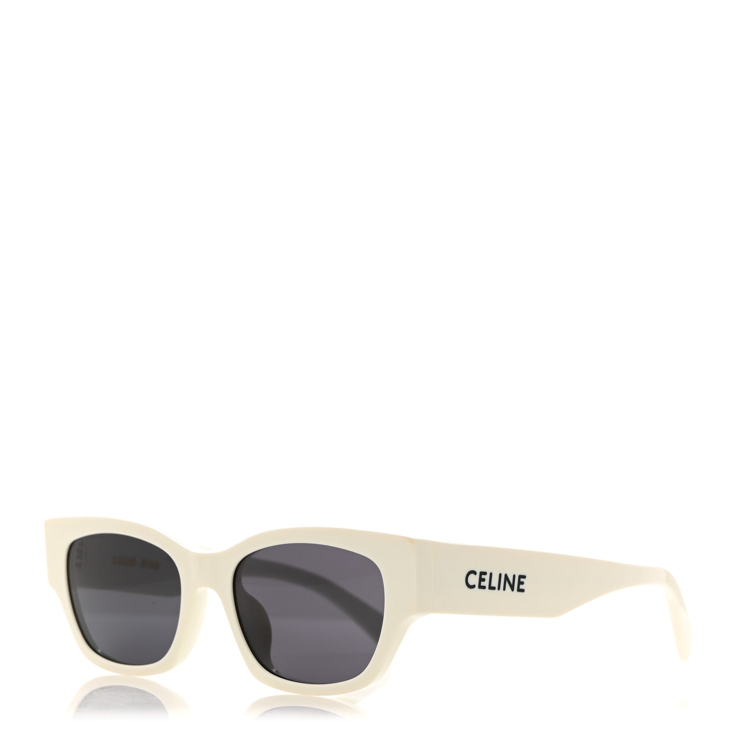 Acetate Cat Eye Sunglasses CL40197U White