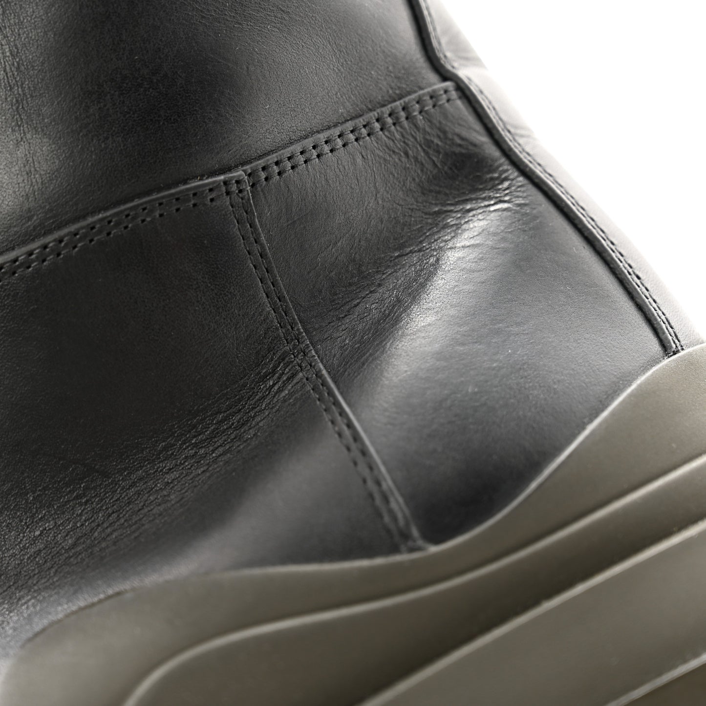 Calfskin The Tire High Boots 37 Black Camping