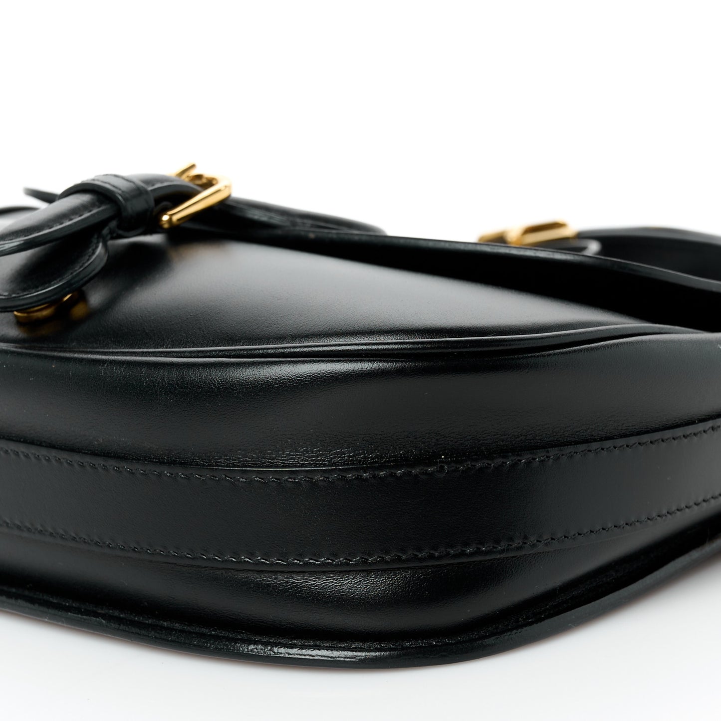 Box Calfskin Medium Bobby Flap Black