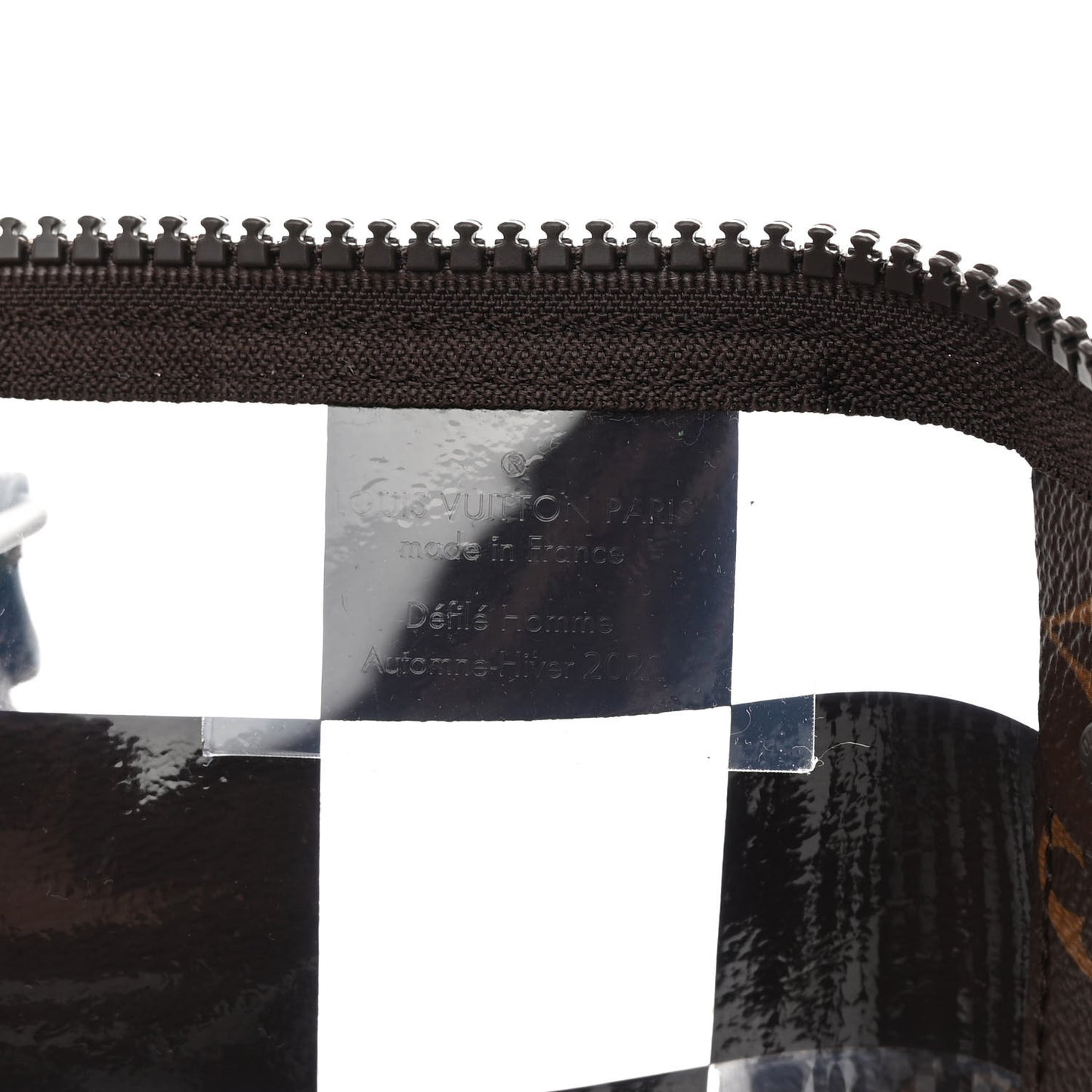 PVC Monogram Chess Keepall Bandouliere 50