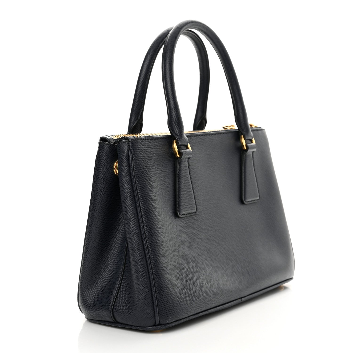 Prada Saffiano Mini Galleria Double Zip Tote Baltico 2 of 8