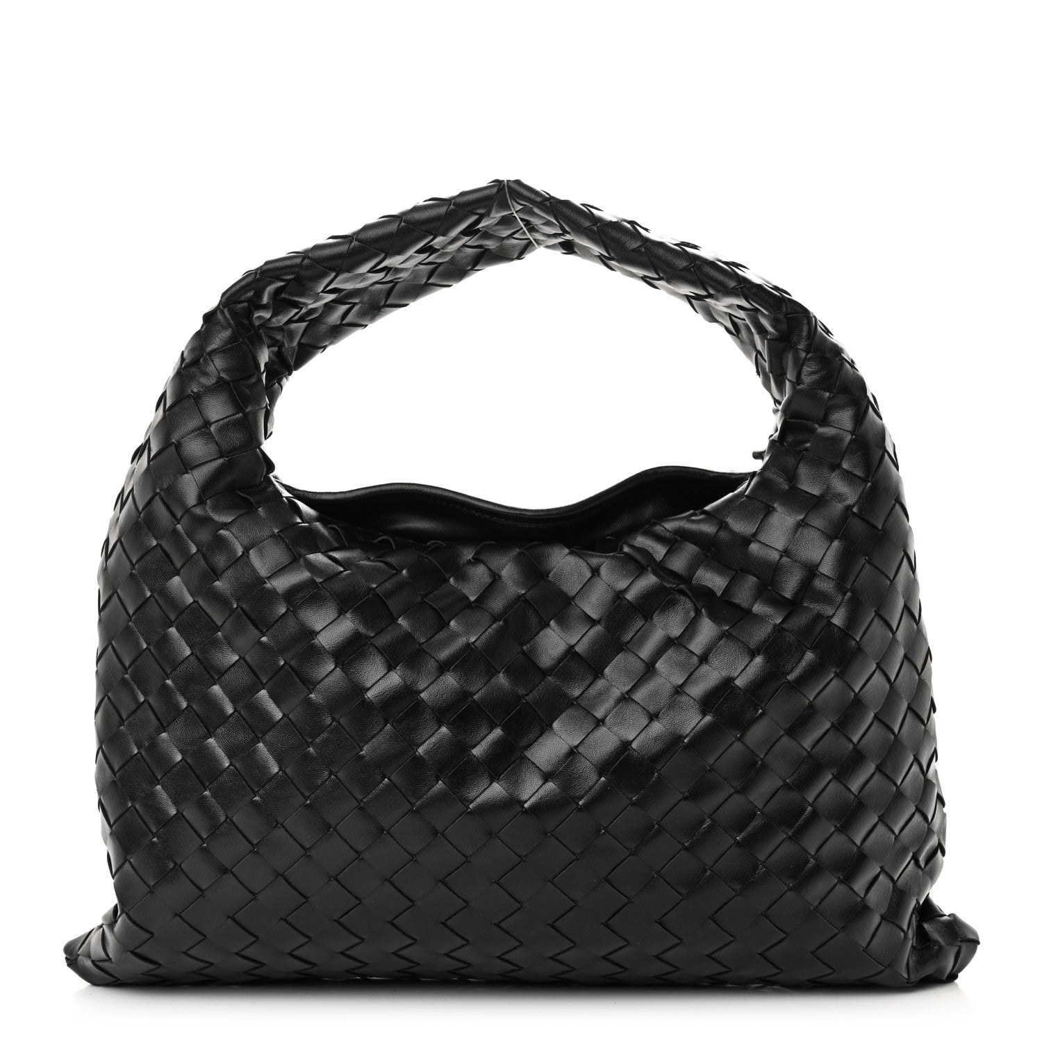 Bottega Veneta Calfskin Intrecciato Small Hop Black 1 of 9