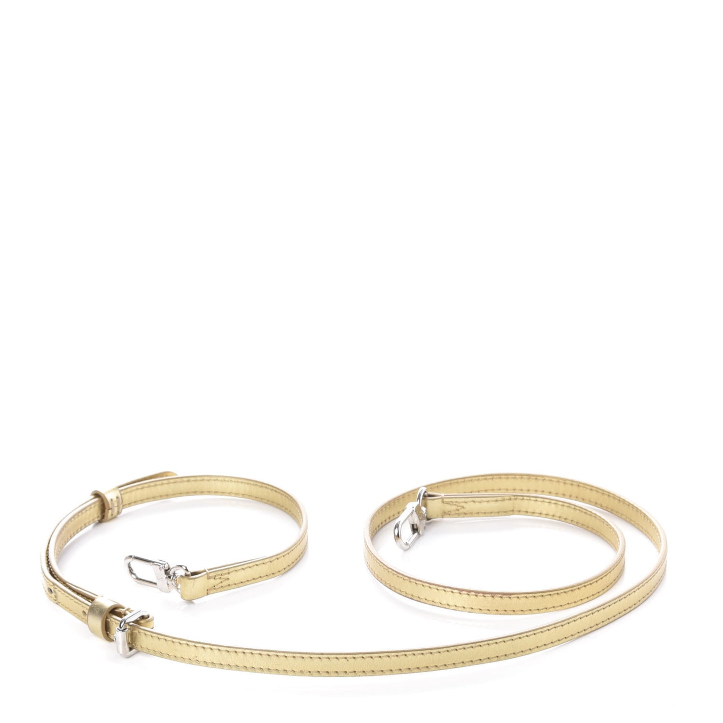 Calfskin 12mm Adjustable Shoulder Strap Gold