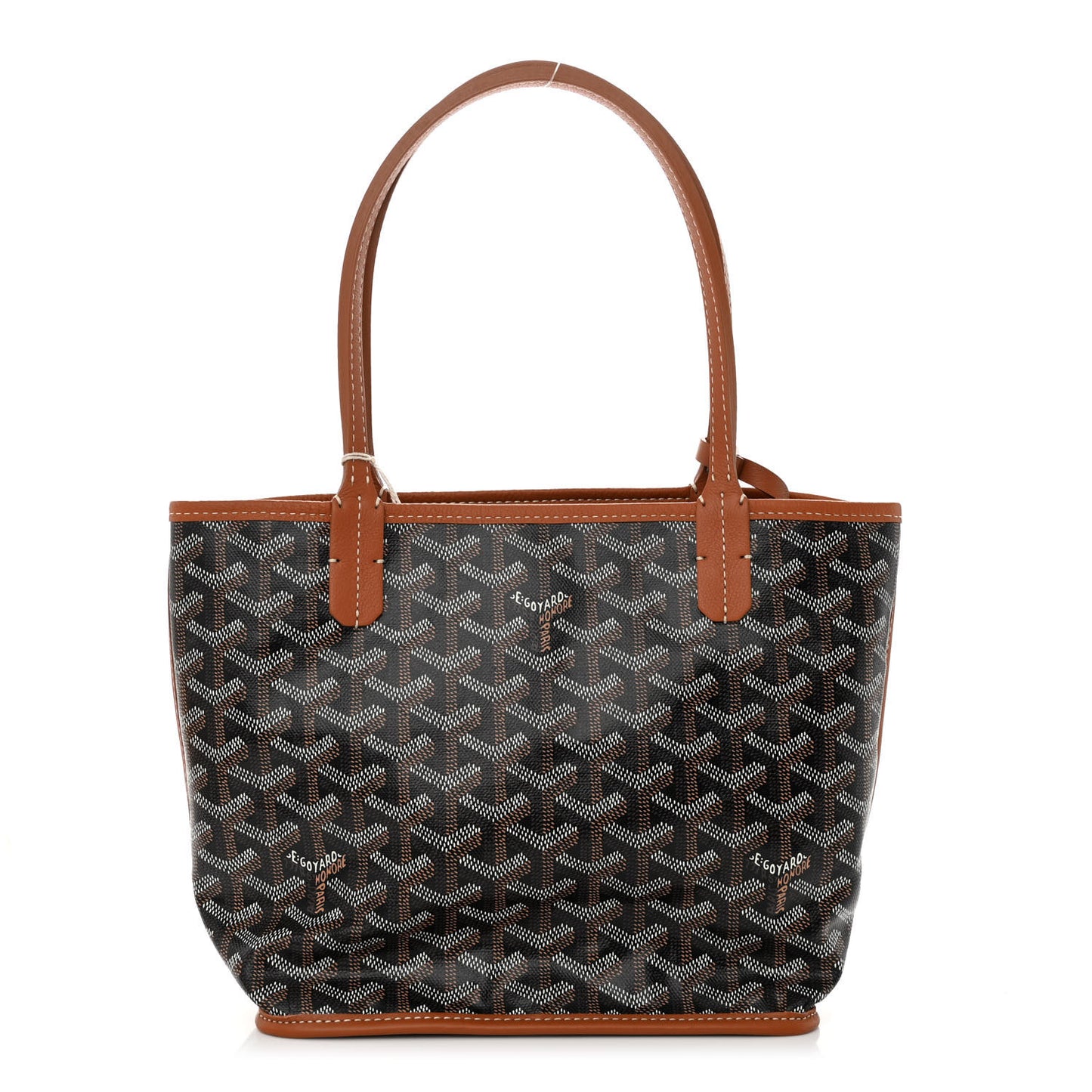 Goyardine Reversible Mini Anjou Black Gold