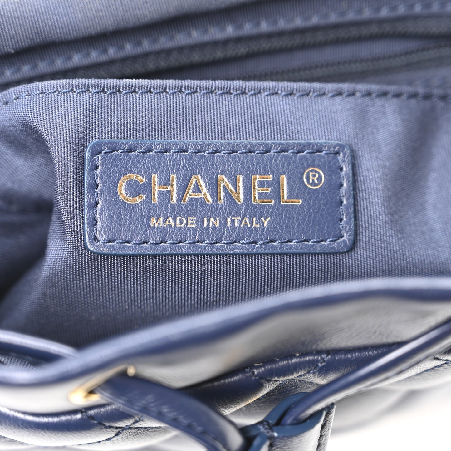 Calfskin Quilted Small Urban Spirit Backpack Navy