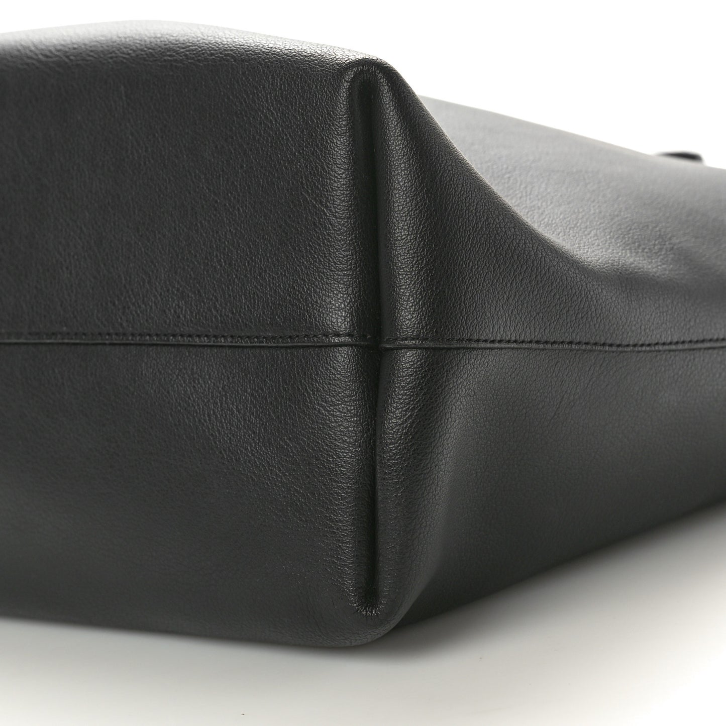 Calfskin Large Shopping Tote Black