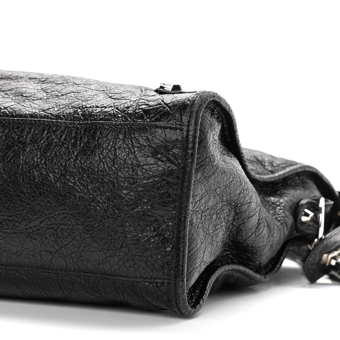 Agneau Classic Silver Hardware City Black