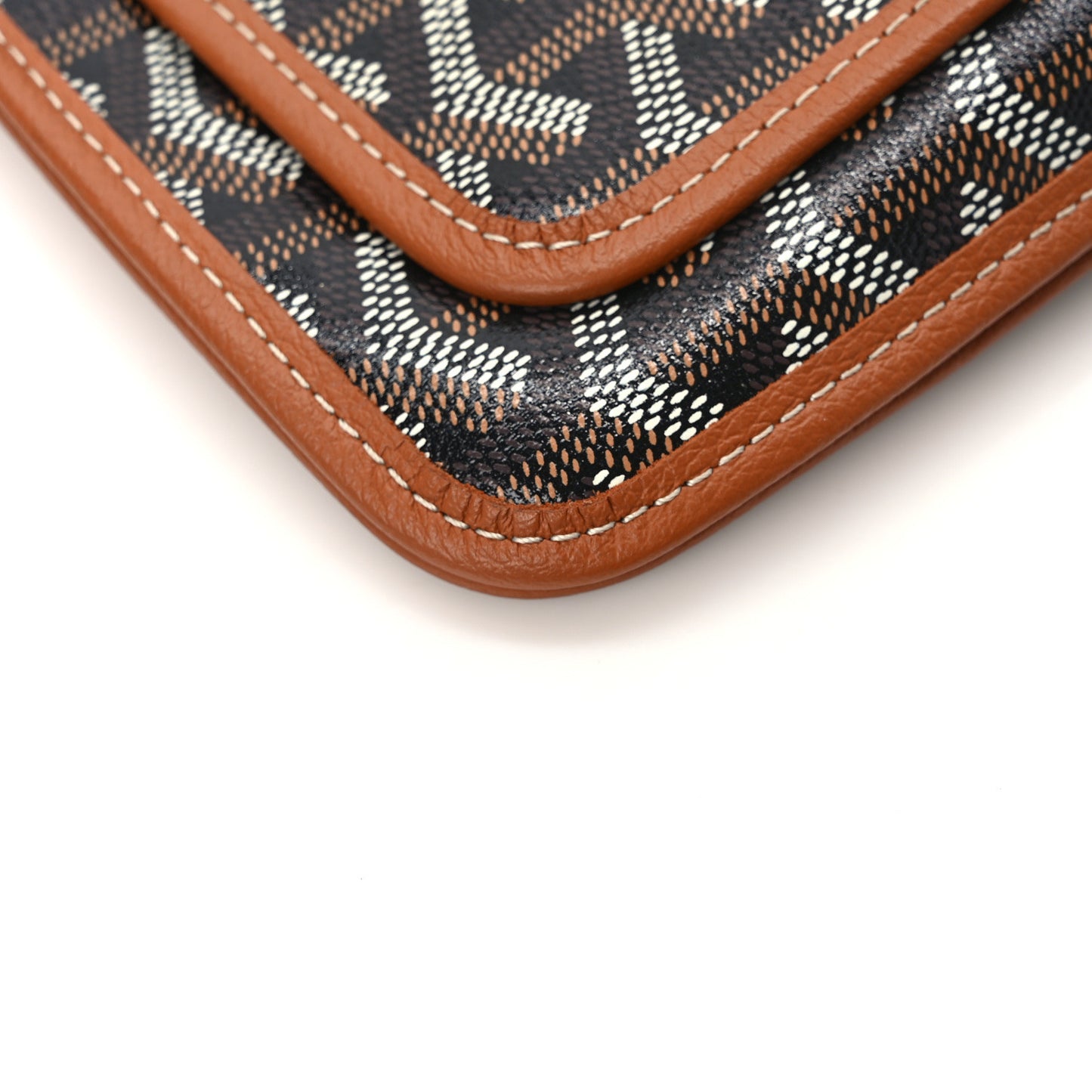 Goyardine Plumet Wallet Clutch Black Gold