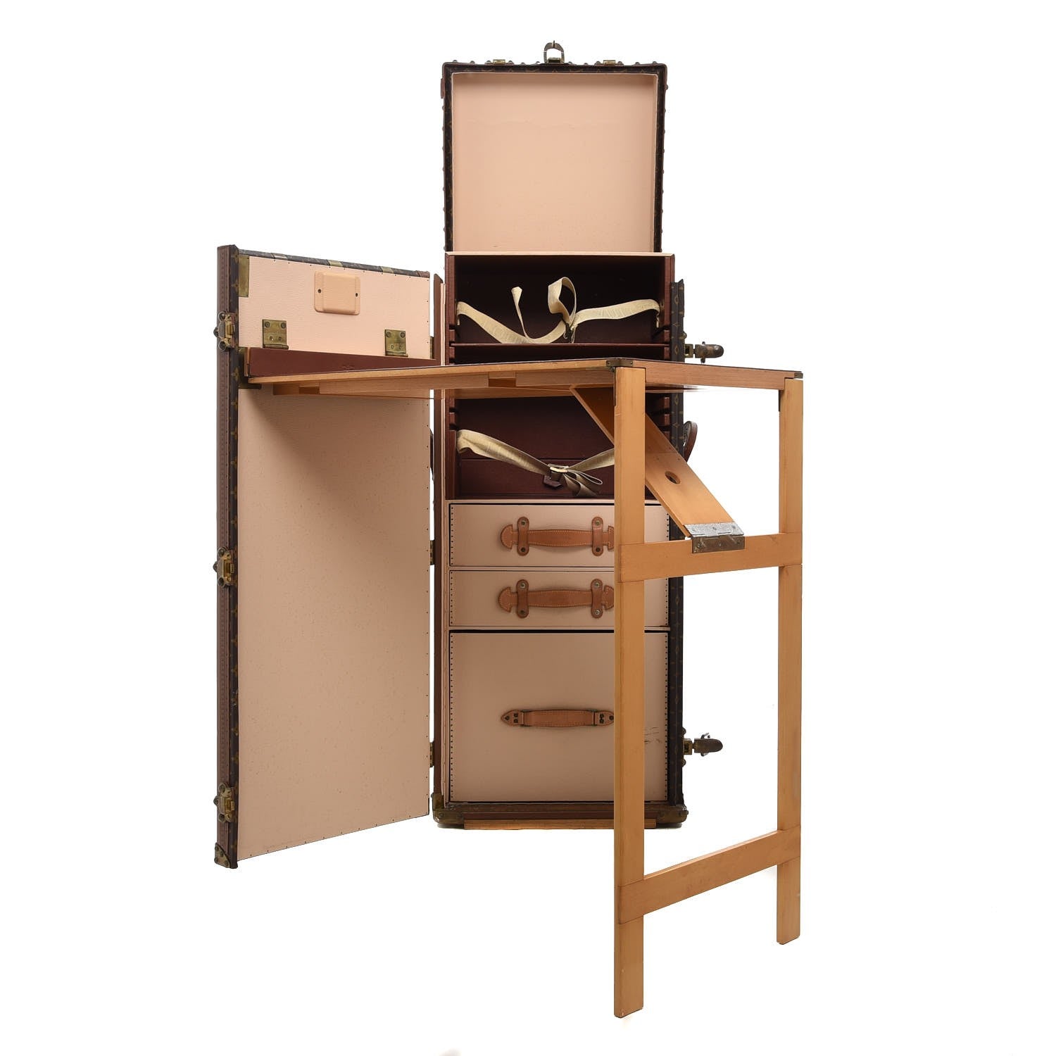 stokker lv Louis Vuitton Monogram Stokowski Secretary Desk Trunk 265480 – FASHIONPHILE