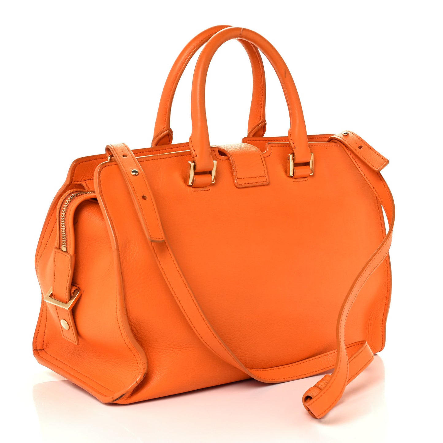 Calfskin Small Classic Y Cabas Mandarine