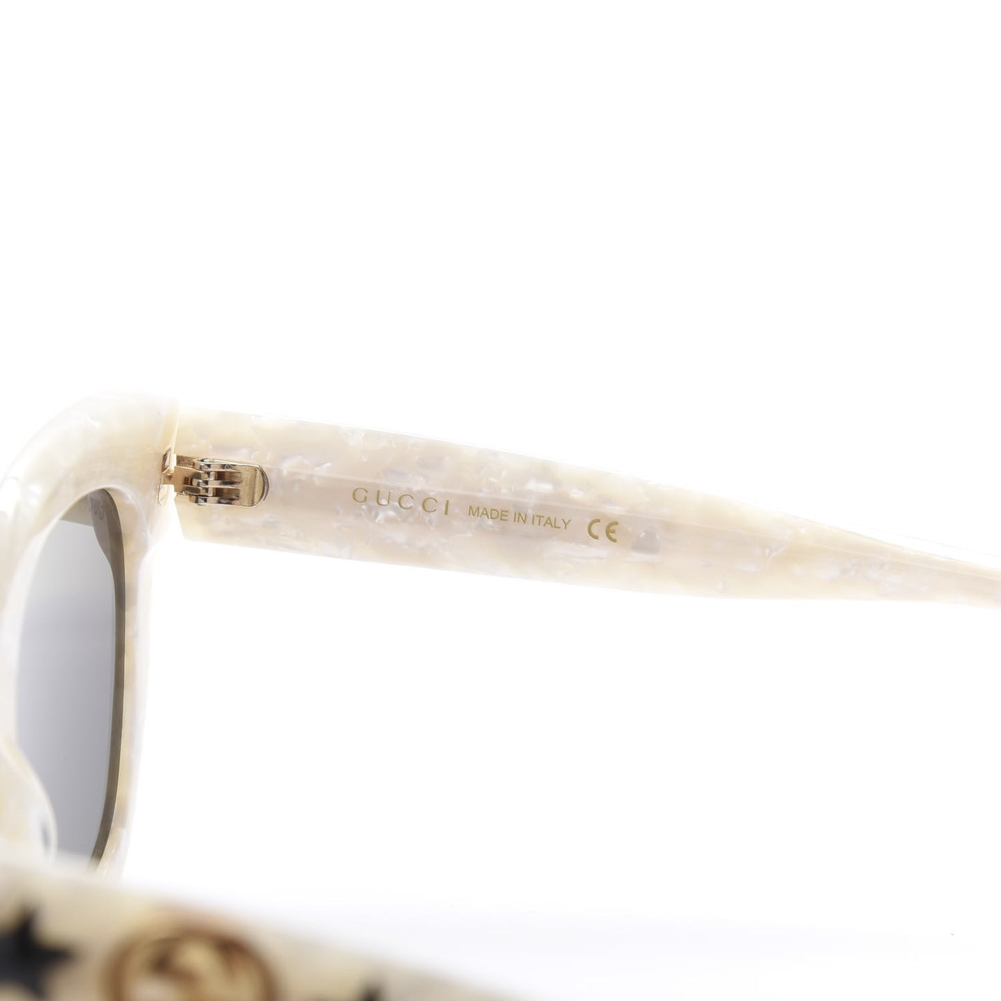 Round Frame Star Sunglasses GG0208S White