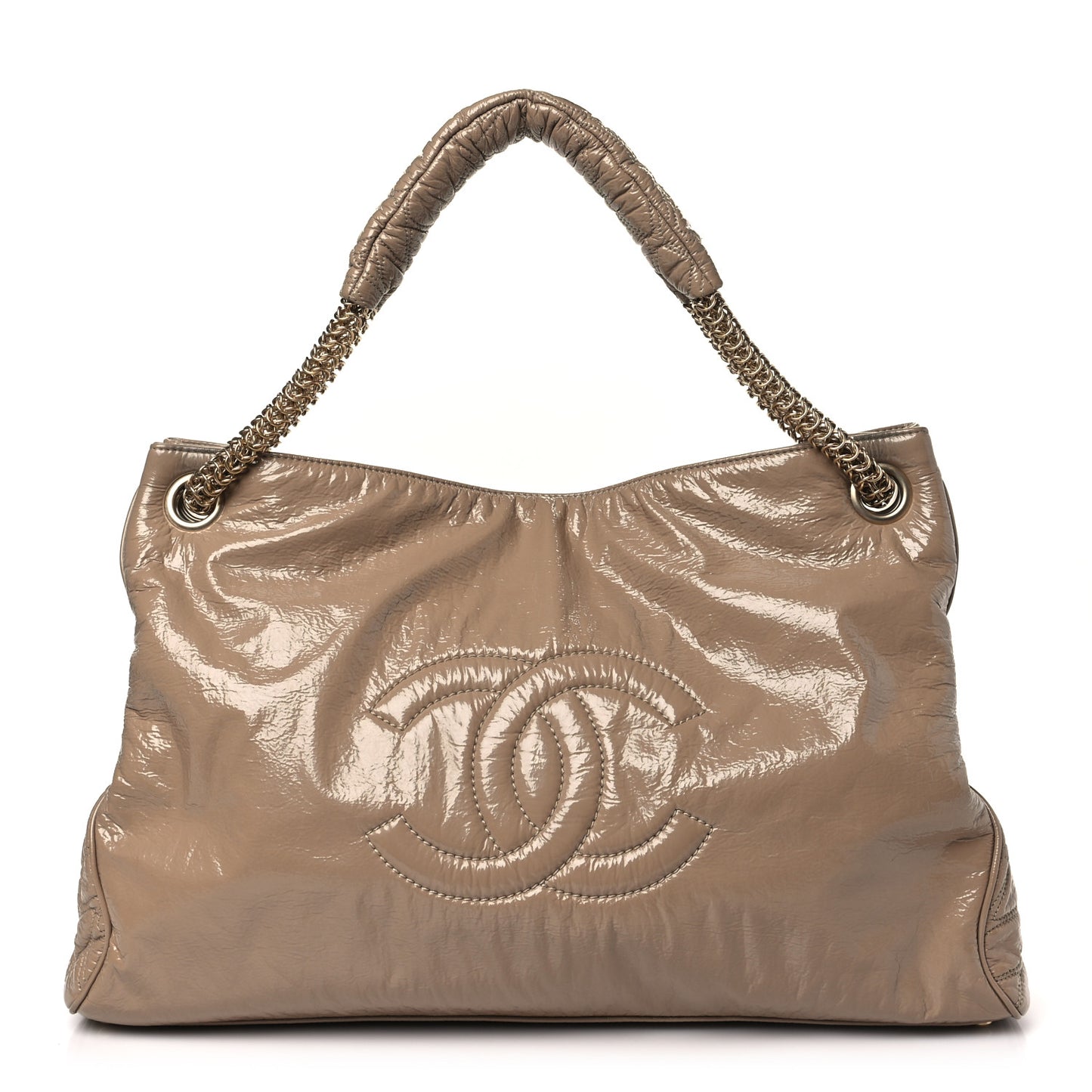 Vinyl Rodeo Tote Beige