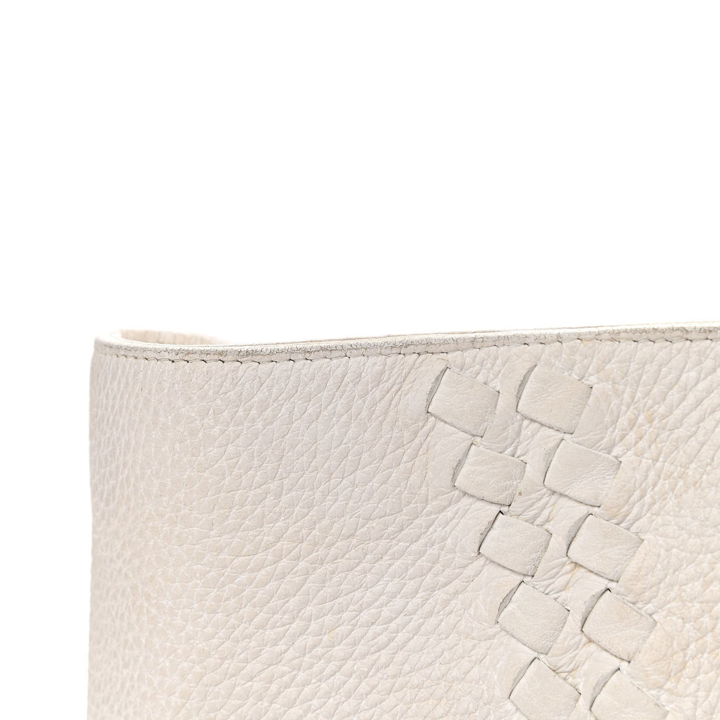 Nappa Intrecciato Tote White